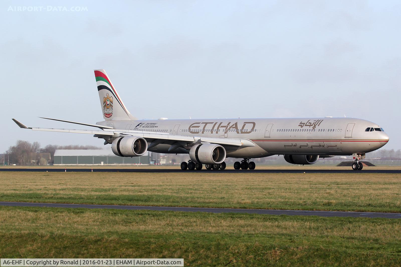 A6-EHF, 2007 Airbus A340-642X C/N 837, at spl