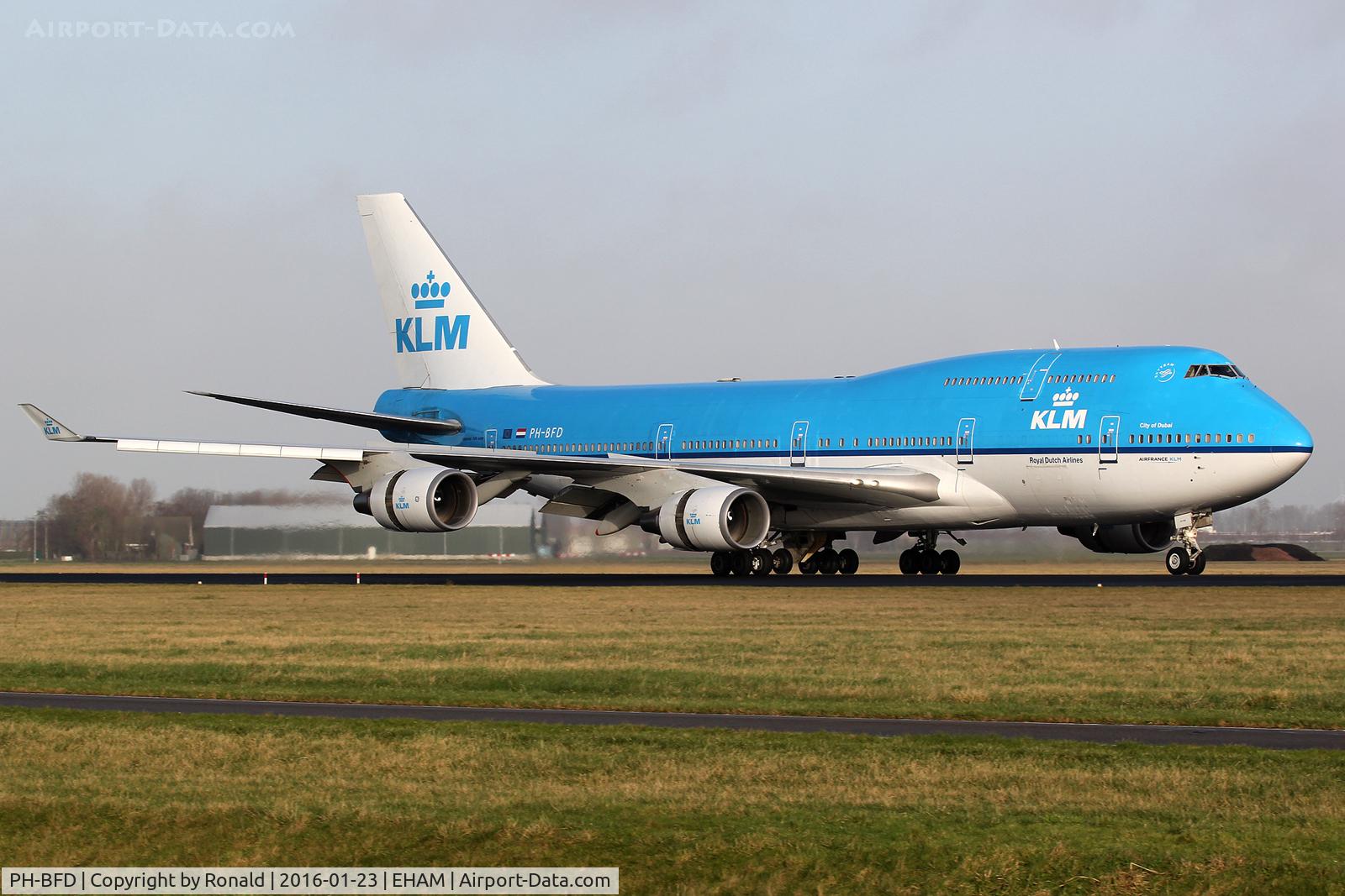 PH-BFD, 1989 Boeing 747-406BC C/N 24001, at spl