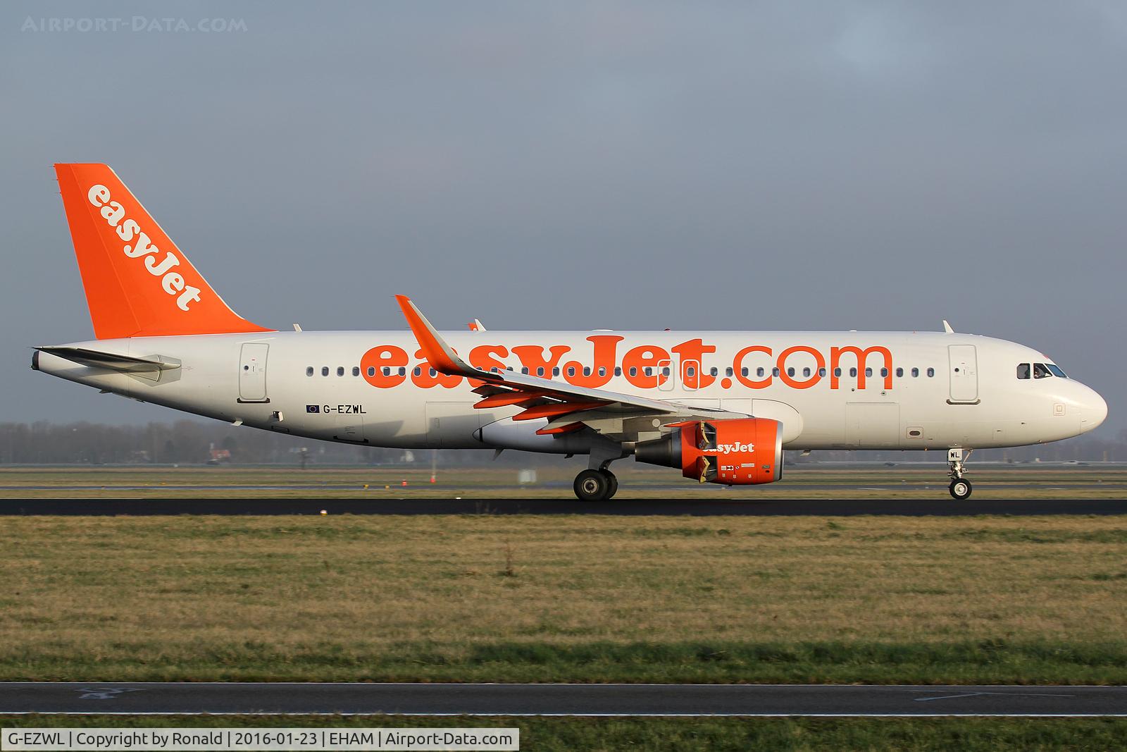 G-EZWL, 2013 Airbus A320-214 C/N 5702, at spl
