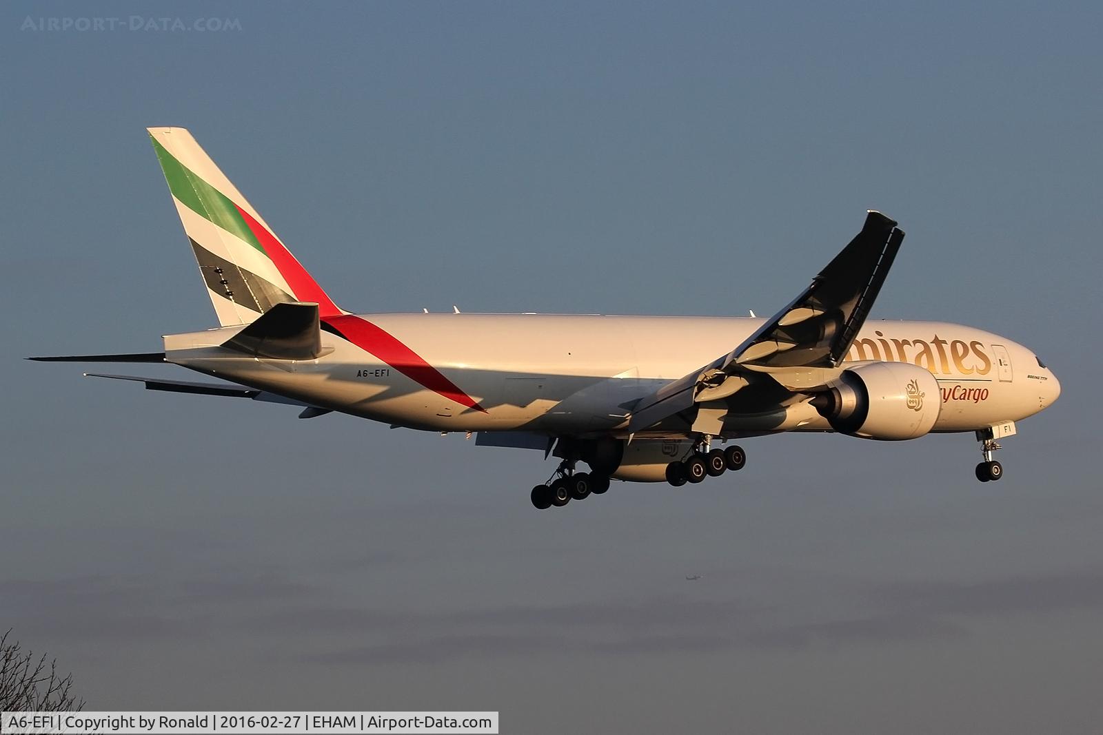 A6-EFI, 2012 Boeing 777-F1H C/N 35609, at spl