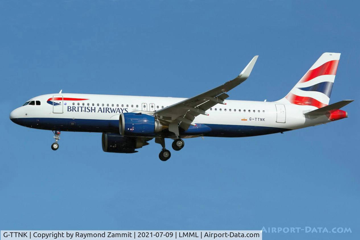 G-TTNK, 2020 Airbus A320-251N C/N 9551, A320Neo G-TTNK British Airways