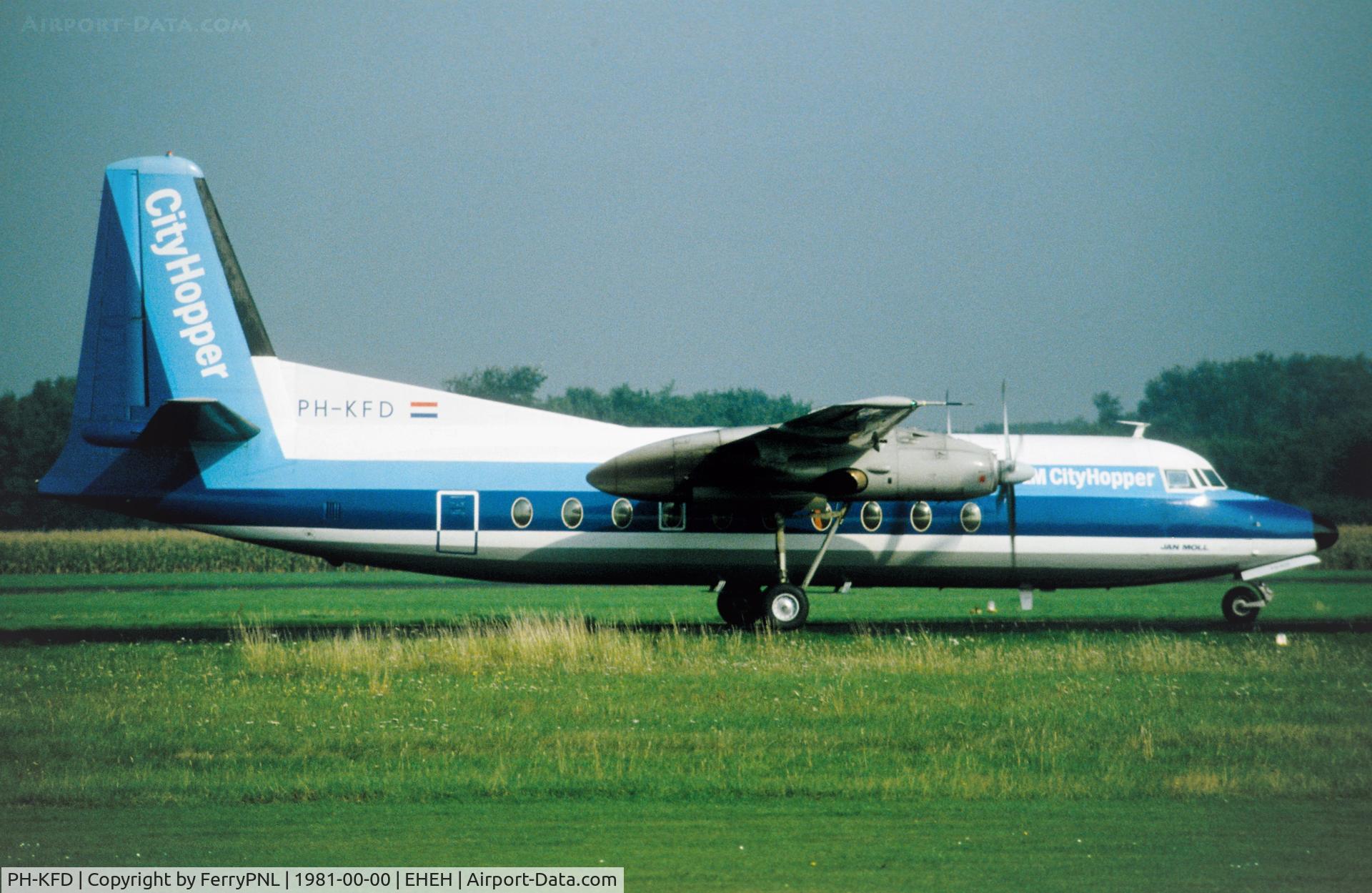 PH-KFD, 1965 Fokker F-27-200 Friendship C/N 10276, Arrival of NLM Cityhopper F27