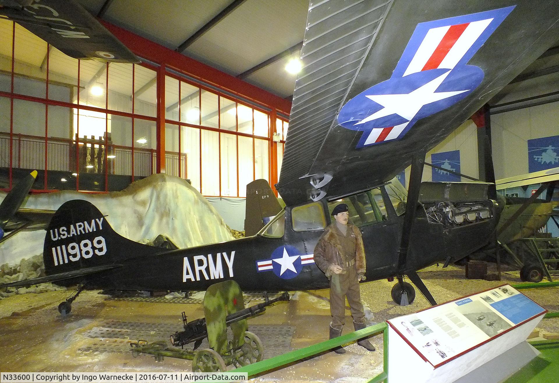 N33600, 1951 Cessna O-1A (305A) Bird Dog C/N 22303, Cessna 305A / O-1A Bird Dog at the Museum of Army Flying, Middle Wallop