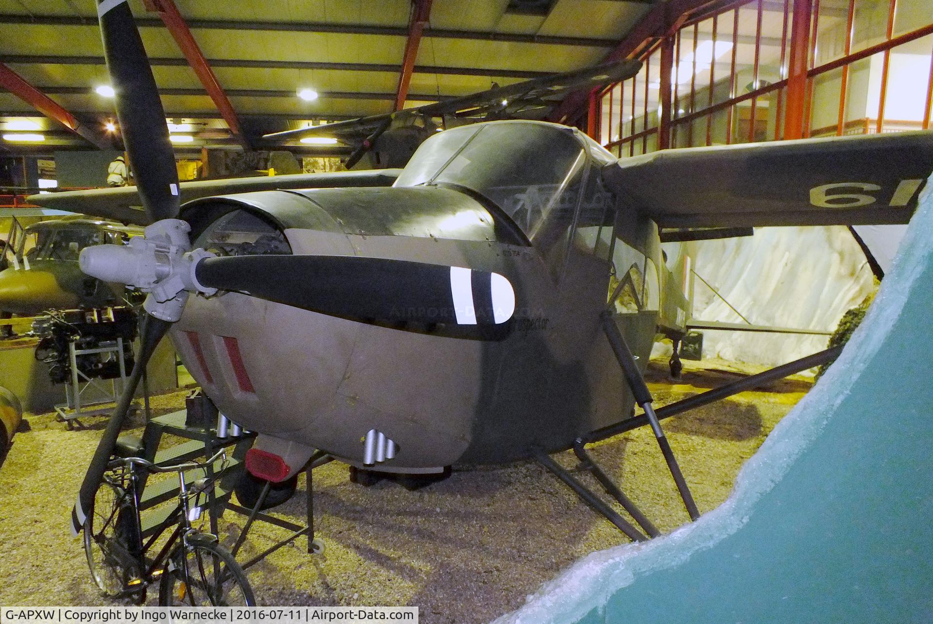 G-APXW, 1958 Edgar Percival EP-9 Prospector C/N 43, Edgar Percival EP-9 Prospector at the Museum of Army Flying, Middle Wallop