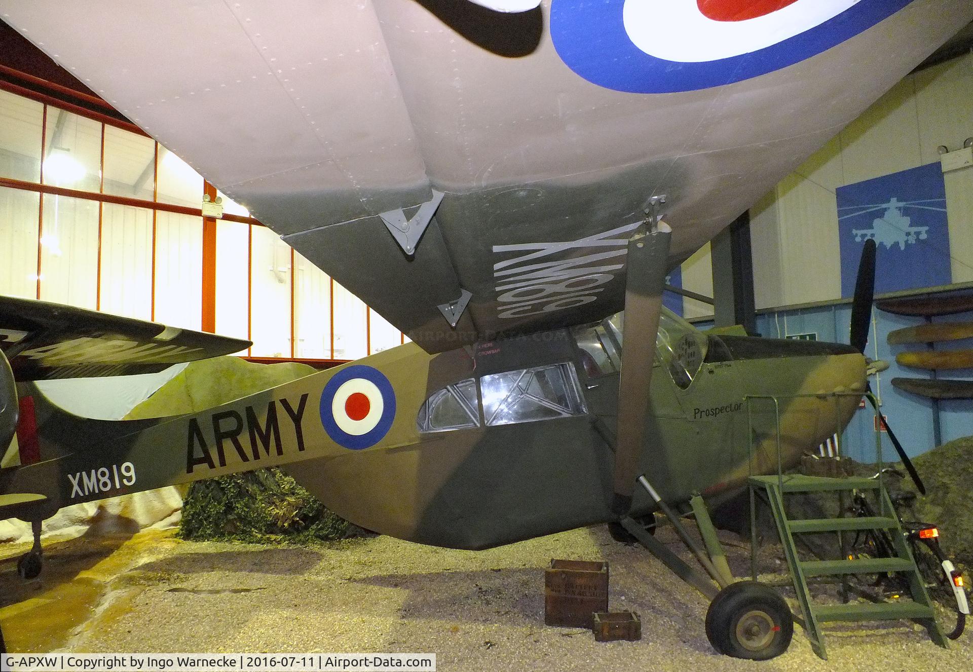 G-APXW, 1958 Edgar Percival EP-9 Prospector C/N 43, Edgar Percival EP-9 Prospector at the Museum of Army Flying, Middle Wallop