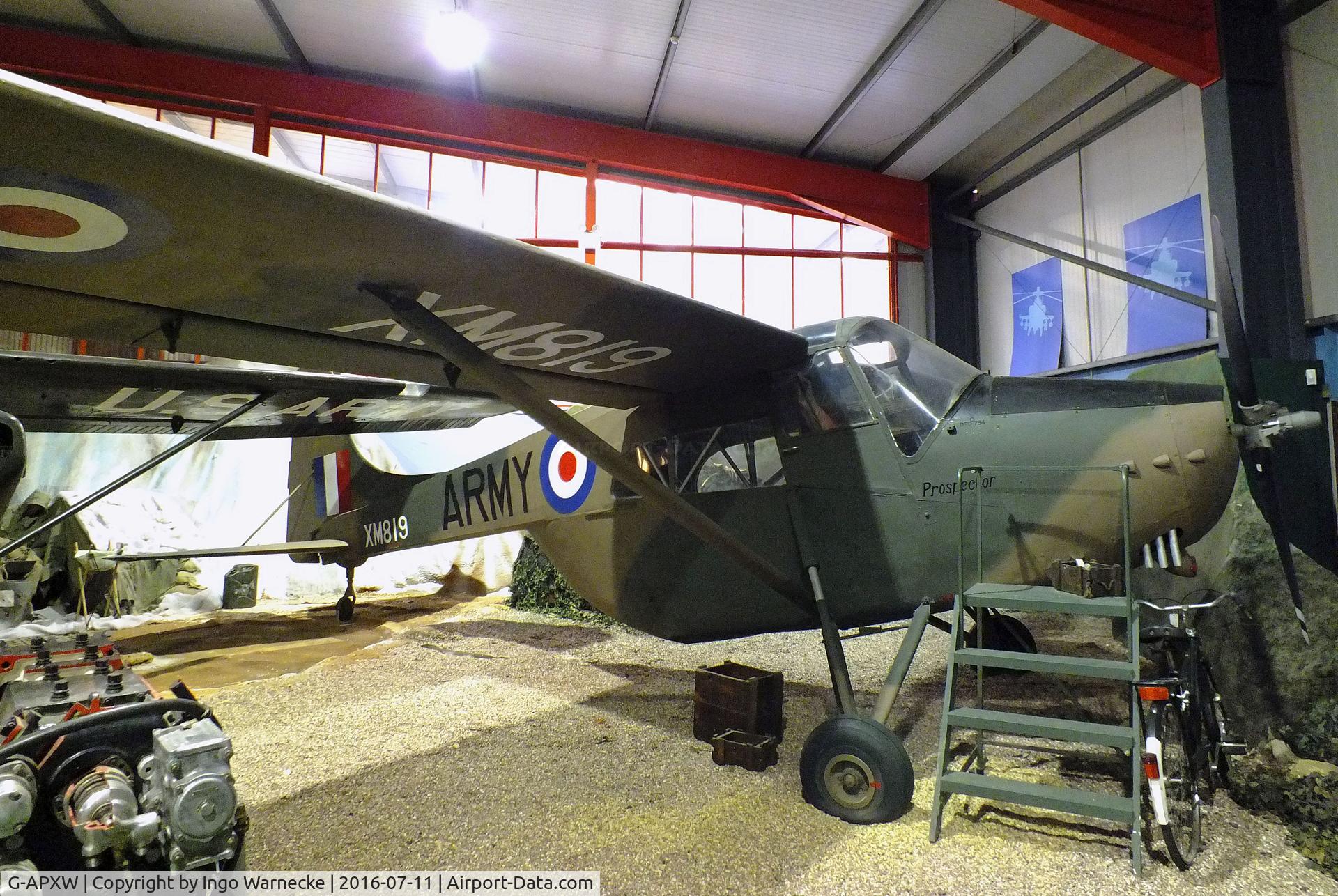 G-APXW, 1958 Edgar Percival EP-9 Prospector C/N 43, Edgar Percival EP-9 Prospector at the Museum of Army Flying, Middle Wallop