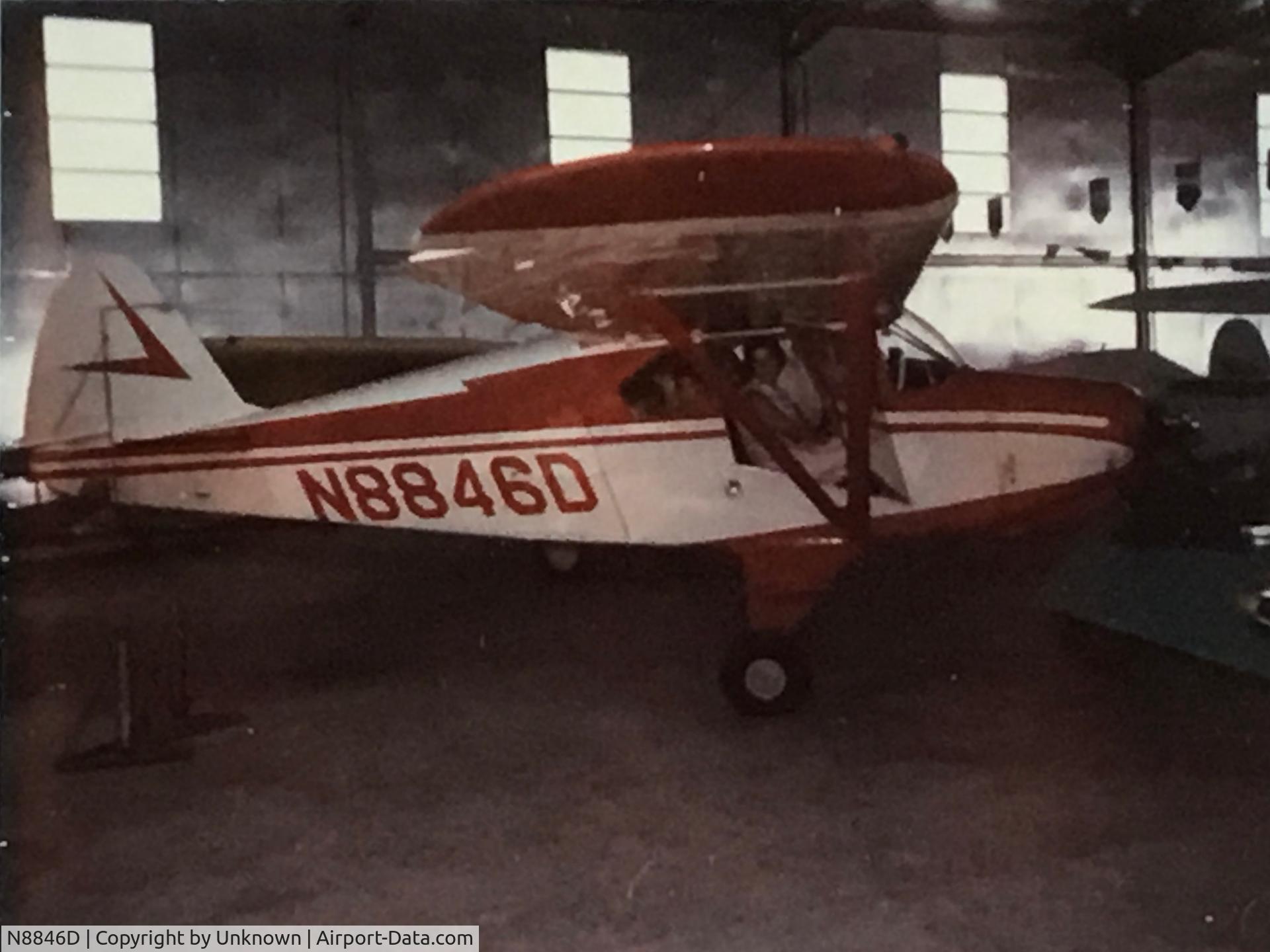 N8846D, Piper PA-22-160 Tri Pacer C/N 226016, Owner at the time was Donald E. Kirtner. His wife Evelyn is sitting with him in the picture.