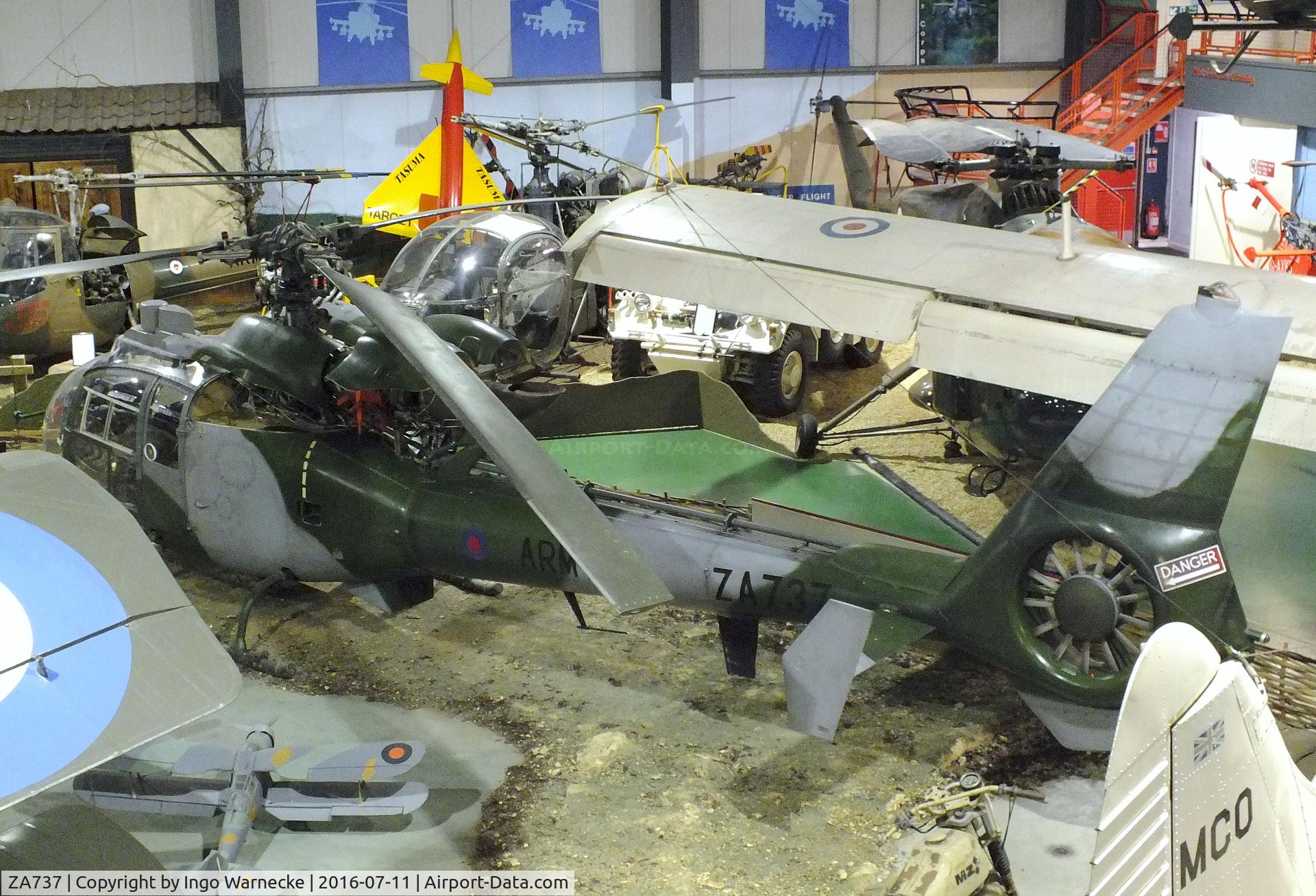 ZA737, 1980 Westland SA-341B Gazelle AH1 C/N WA1806, Sud Aviation (Westland) SA.341B Gazelle AH1 at the Museum of Army Flying, Middle Wallop