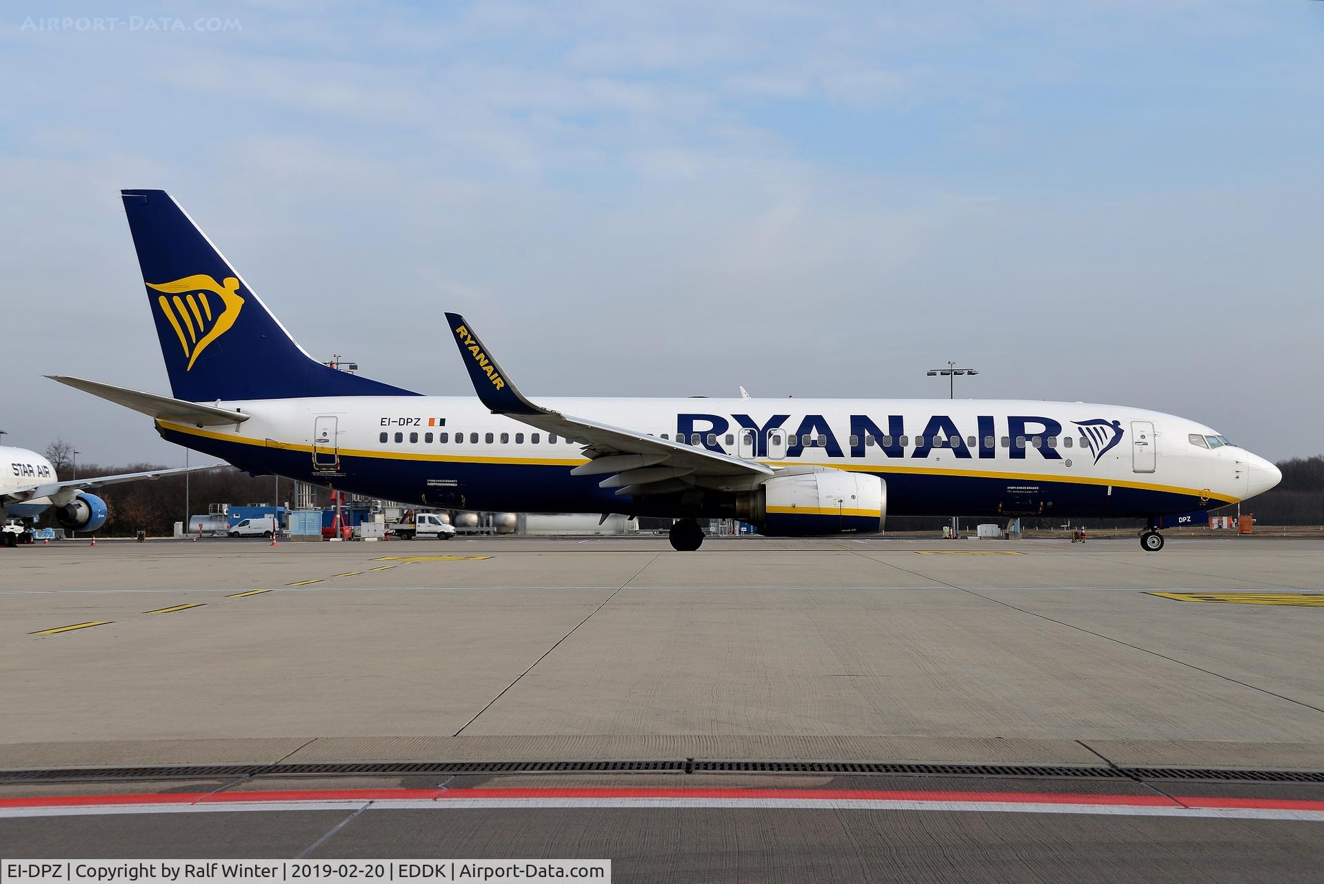 EI-DPZ, 2007 Boeing 737-8AS C/N 33616, Boeing 737-8AS(W) - FR RYR Ryanair - 33616 - EI-DPZ - 20.02.2019 - CGN