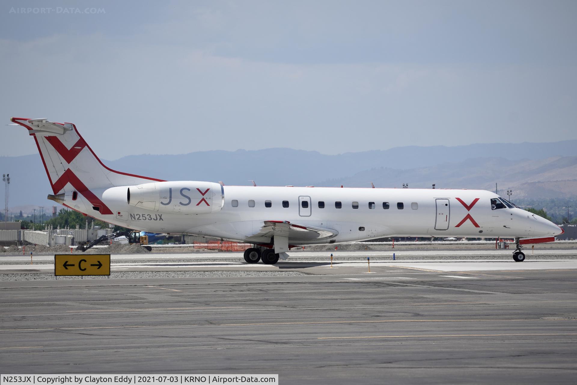 N253JX, 2000 Embraer ERJ-135LR (EMB-135LR) C/N 145328, Reno-Tahoe International Airport 2021.