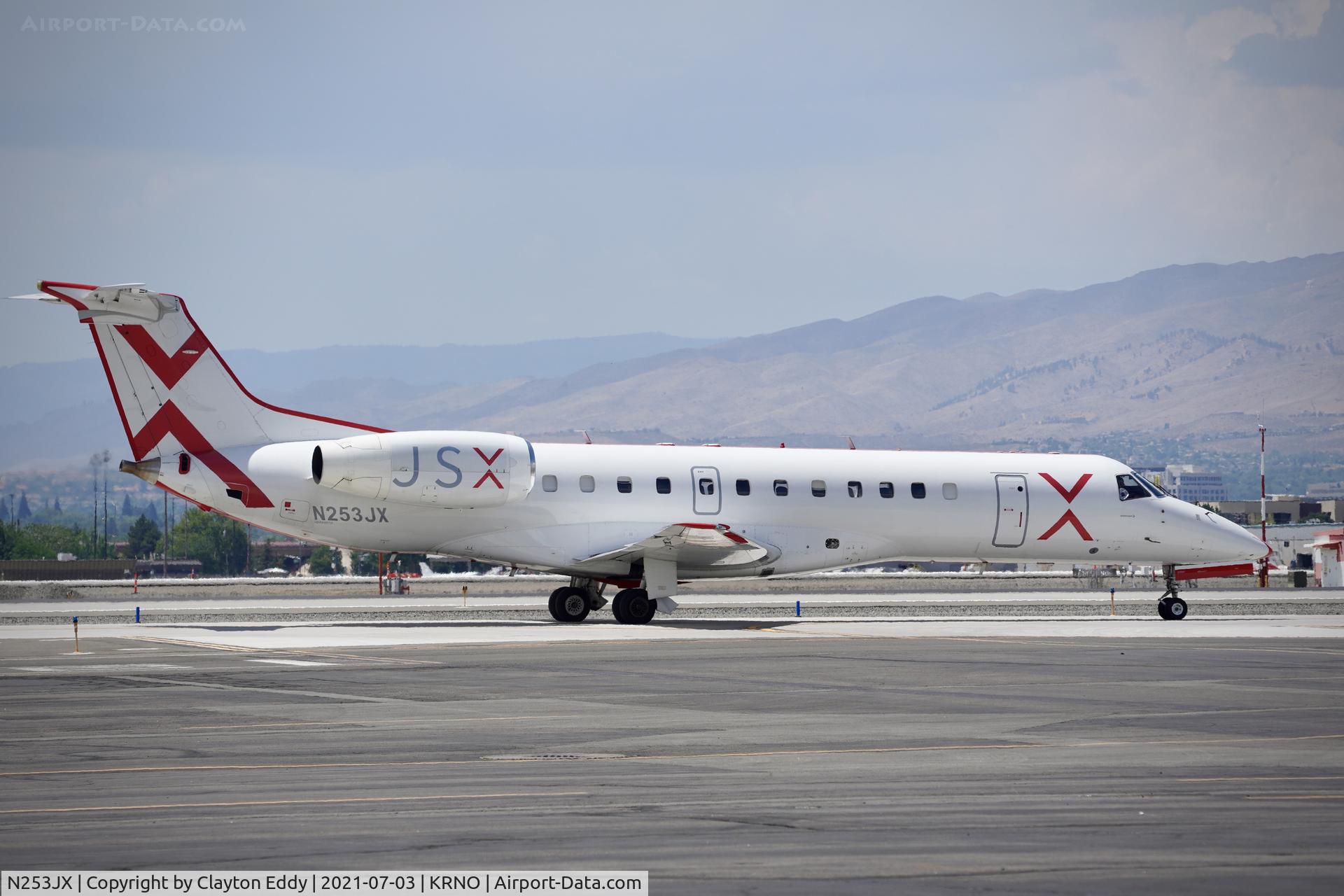 N253JX, 2000 Embraer ERJ-135LR (EMB-135LR) C/N 145328, Reno-Tahoe International Airport 2021.