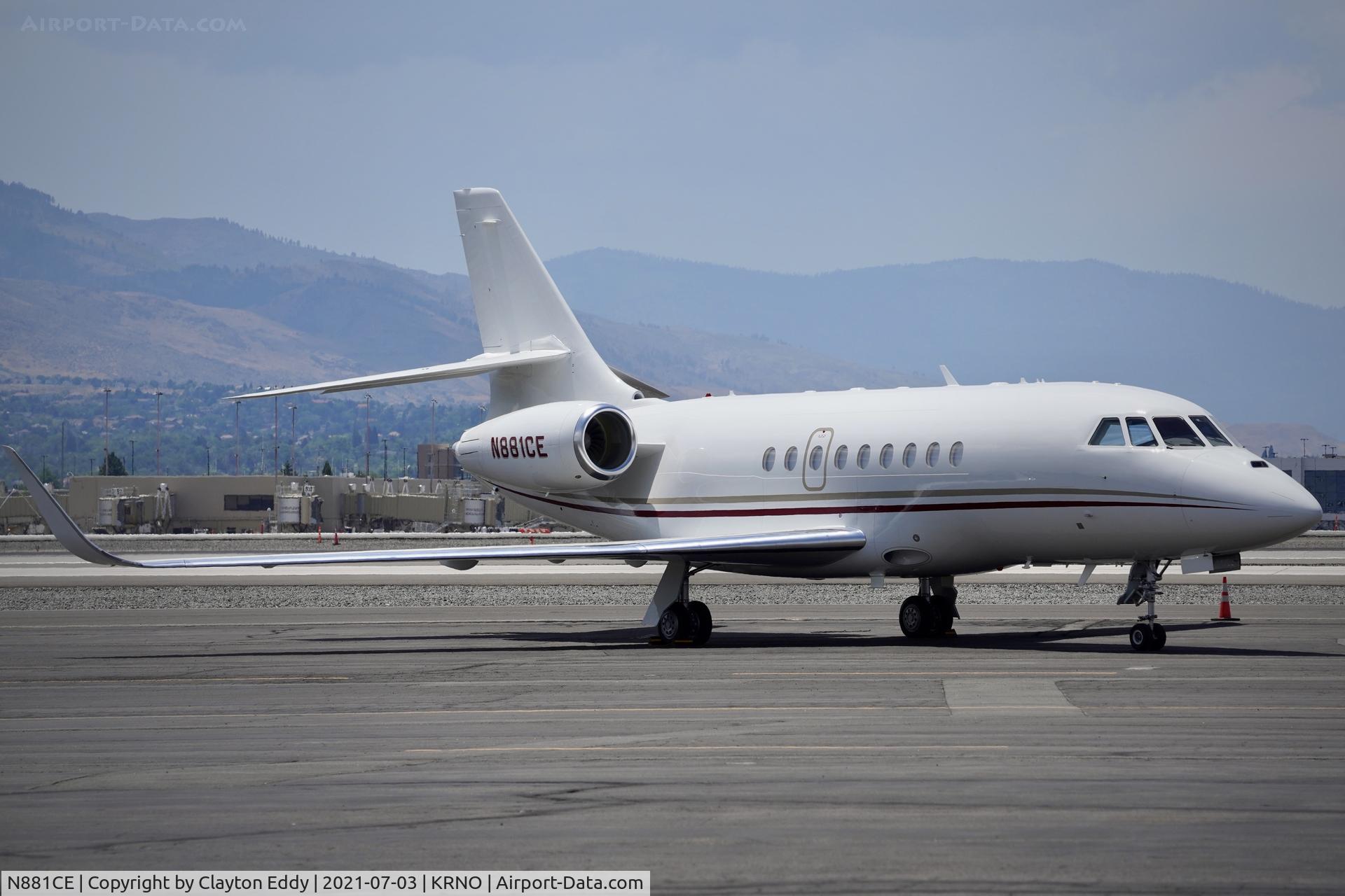 N881CE, 2020 Dassault Falcon 2000EX C/N 368, Reno-Tahoe International Airport Nevada 2021.