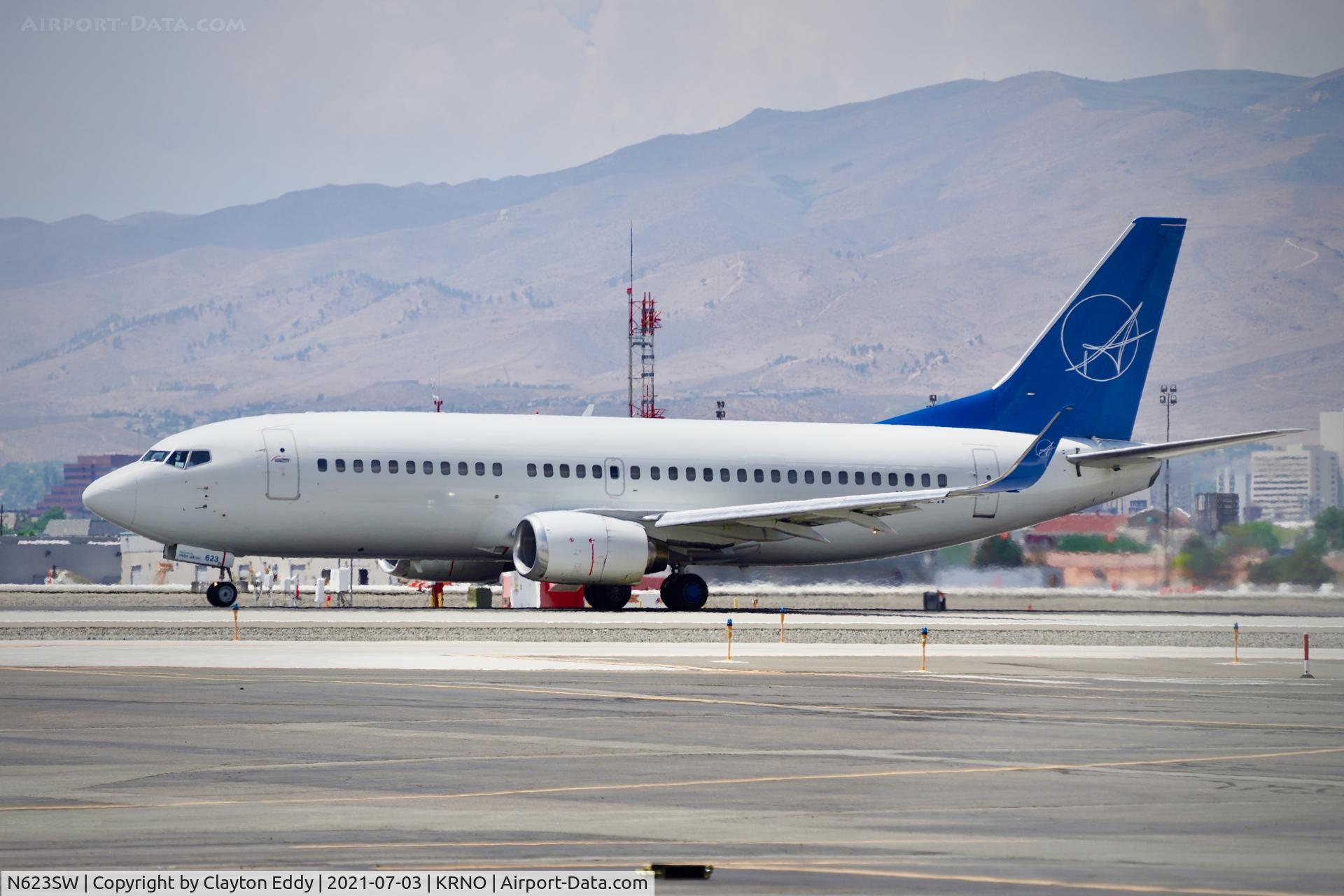 N623SW, 1996 Boeing 737-3H4 C/N 27933, Reno-Tahoe International Airport 2021.