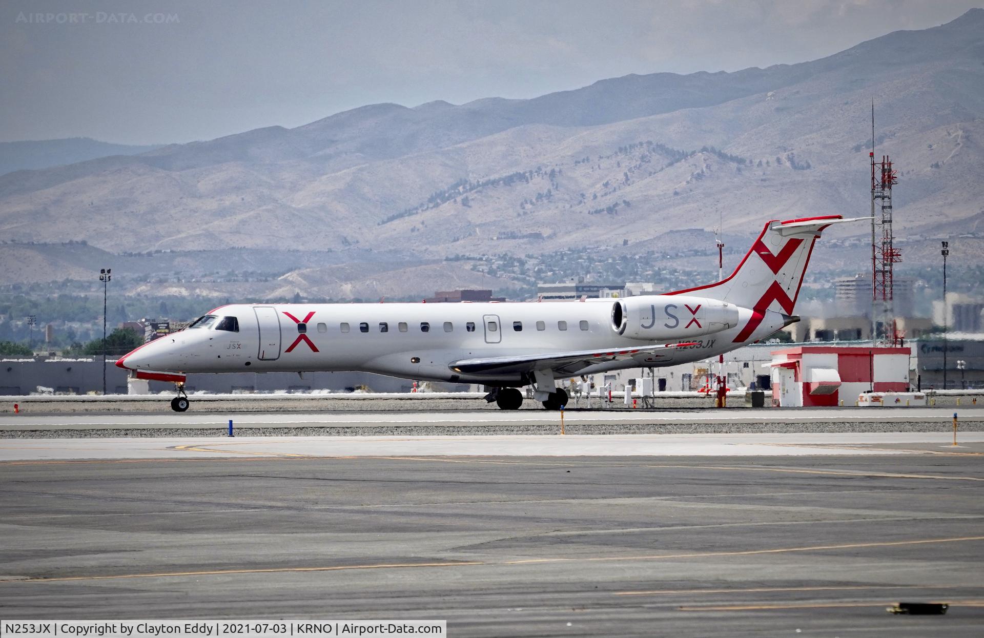 N253JX, 2000 Embraer ERJ-135LR (EMB-135LR) C/N 145328, Reno-Tahoe International Airport 2021.