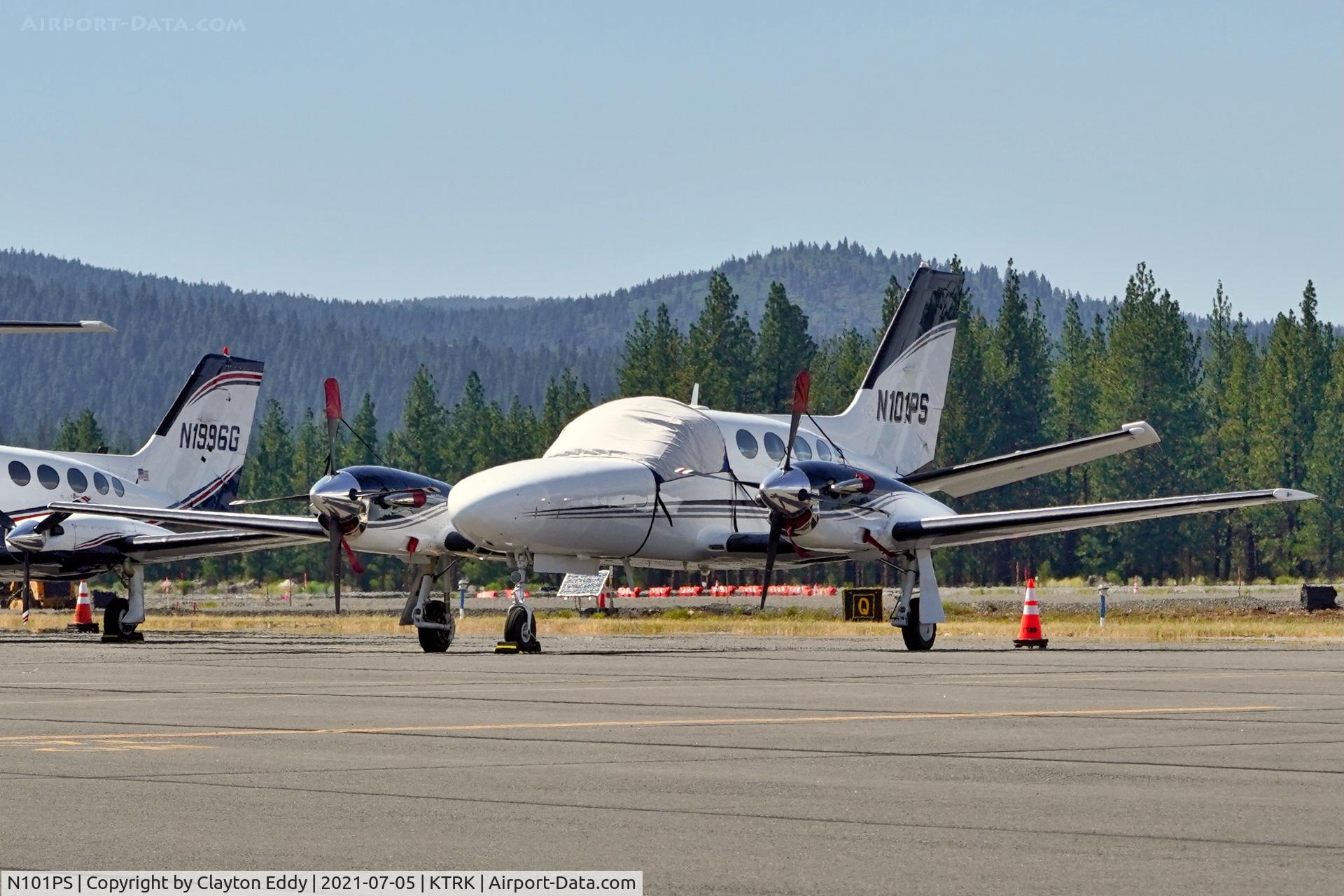 N101PS, 1982 Cessna 425 Corsair C/N 4250108, Truckee Airport California 2021.