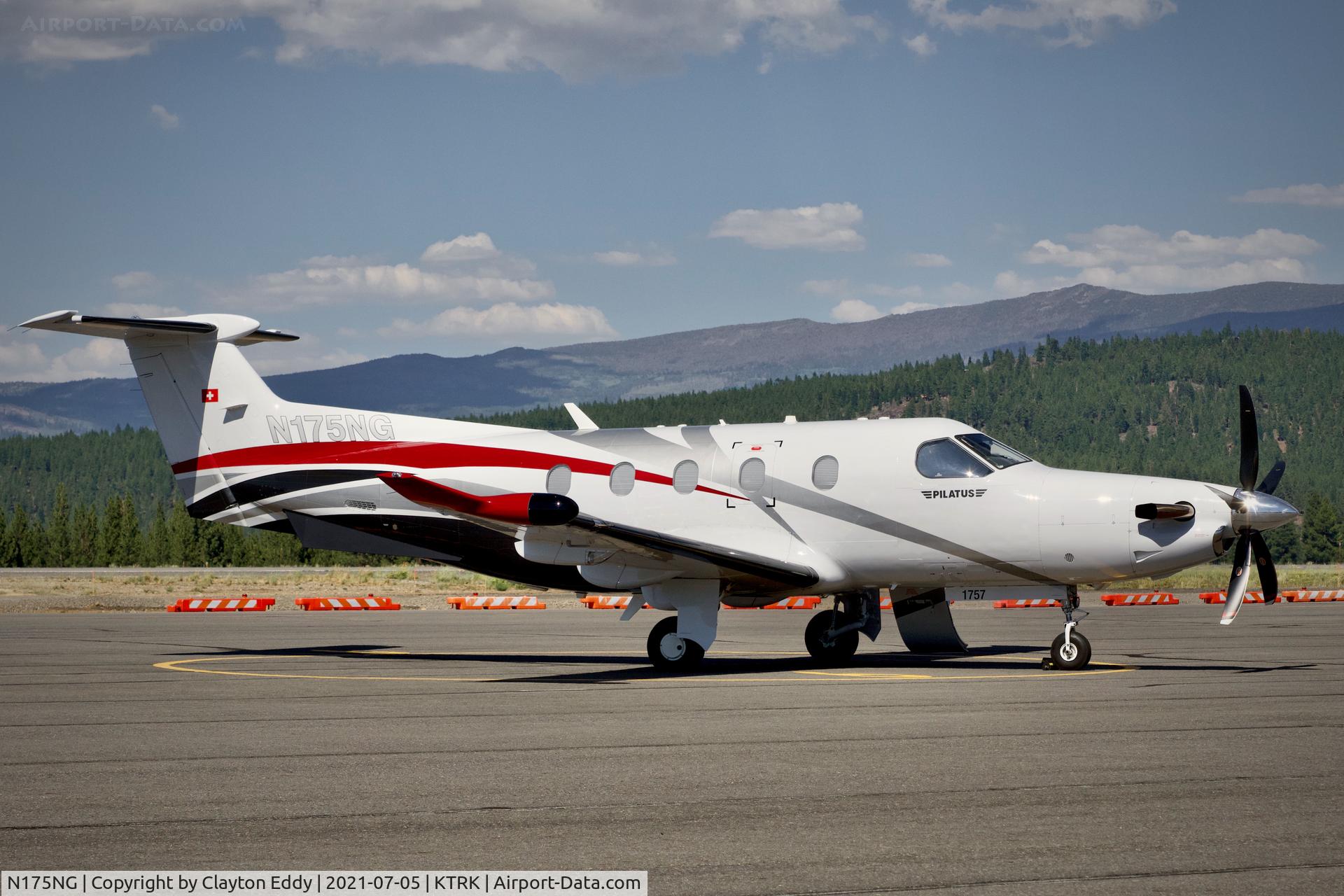 N175NG, 2017 Pilatus PC-12/47E C/N 1757, Truckee Airport California 2021.