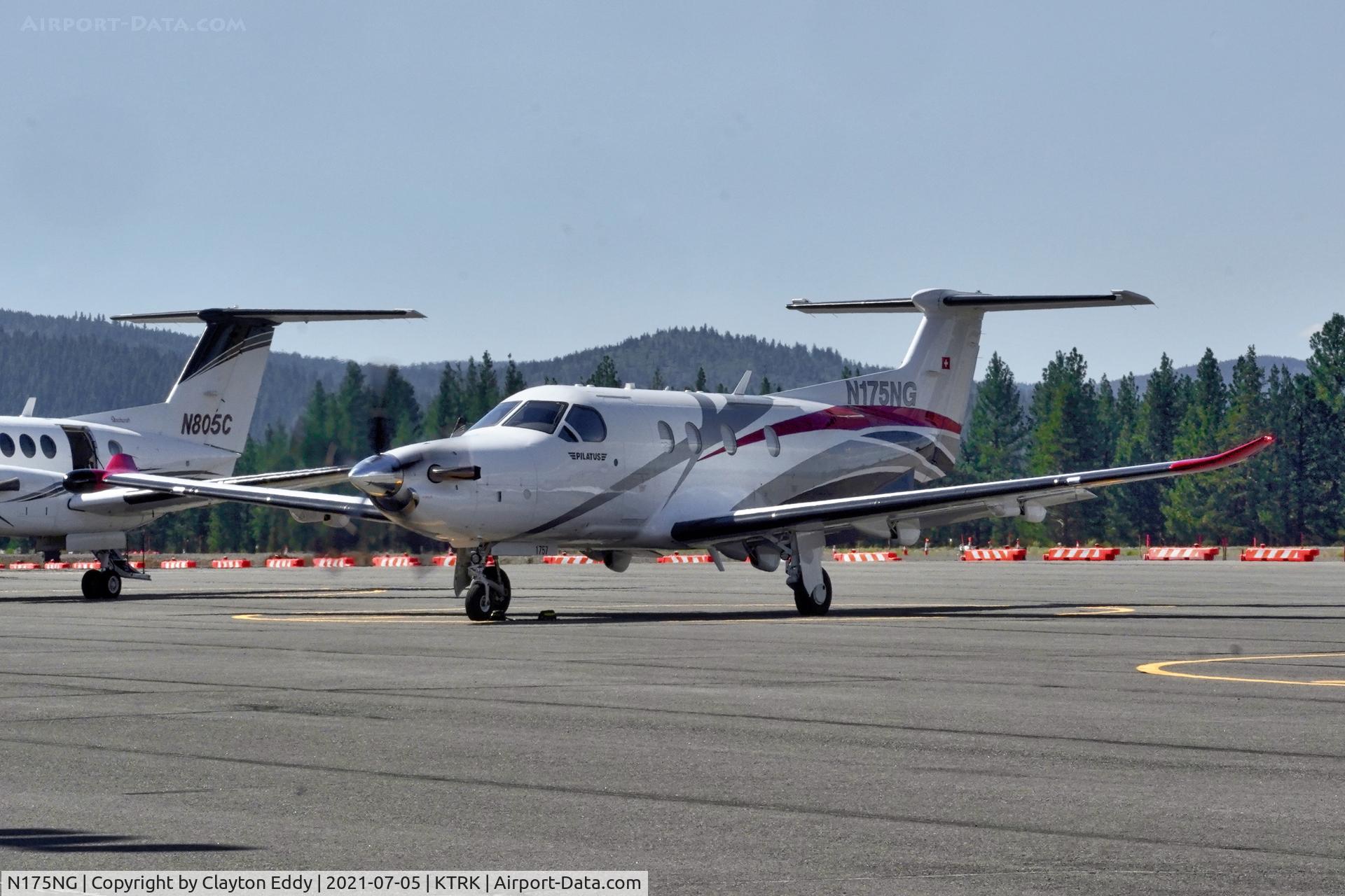 N175NG, 2017 Pilatus PC-12/47E C/N 1757, Truckee Airport California 2021.