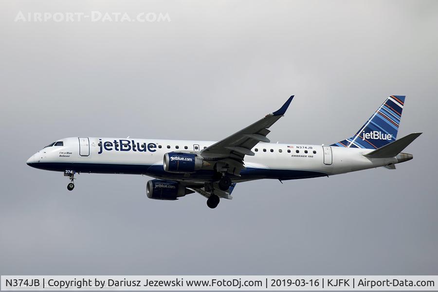 N374JB, 2013 Embraer ERJ-190-100 IGW 190AR C/N 19000629, Embraer 190AR (ERJ-190-100IGW) 