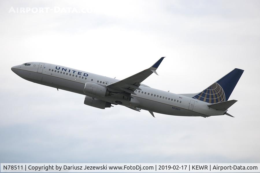 N78511, 2008 Boeing 737-824 C/N 33459, Boeing 737-824 - United Airlines  C/N 33459, N78511