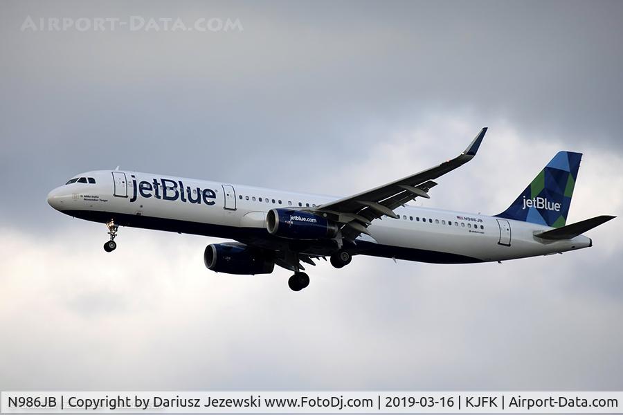 N986JB, 2017 Airbus A321-231 C/N 7907, Airbus A321-131 - JetBlue Airways  C/N 7907, N986JB