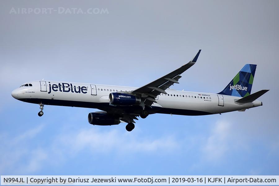 N994JL, 2018 Airbus A321-231 C/N 8185, Airbus A321-231 
