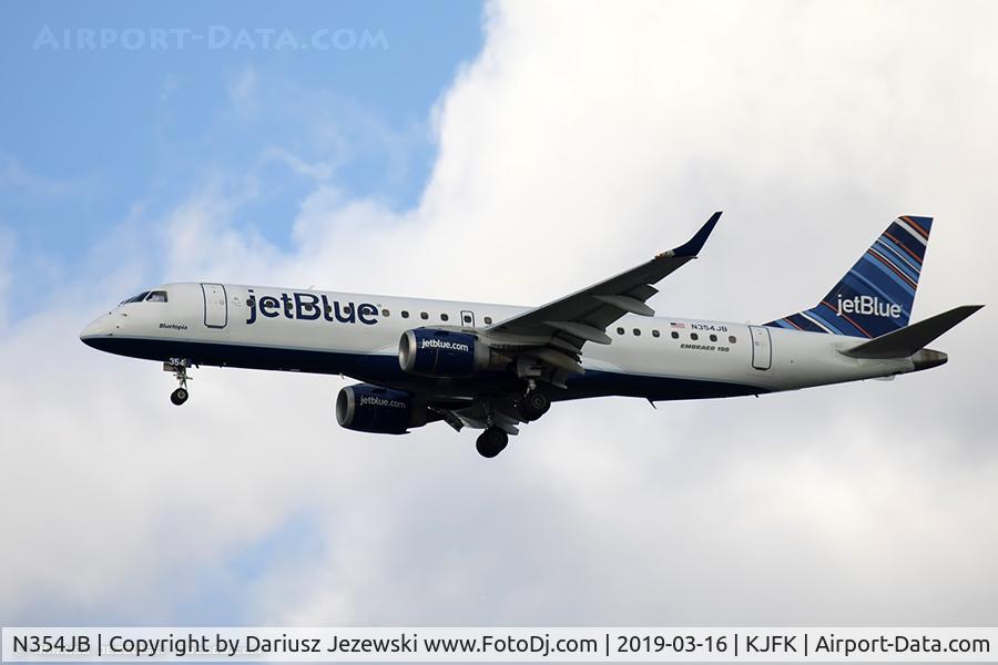 N354JB, 2013 Embraer 190AR (ERJ-190-100IGW) C/N 19000601, Embraer 190AR (ERJ-190-100IGW) - JetBlue Airways  C/N 19000601, N354JB