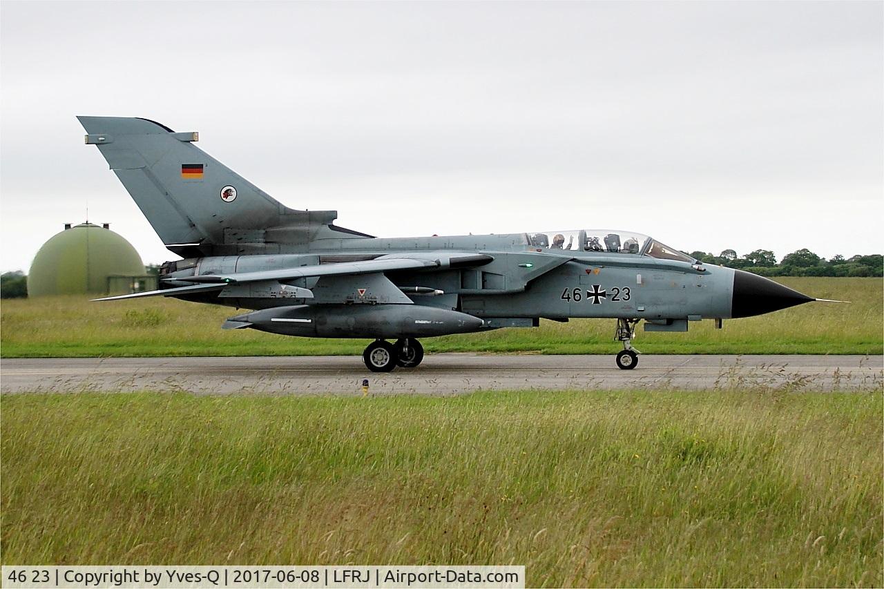 46 23, 1989 Panavia Tornado ECR C/N 817/GS256/4323, Panavia Tornado ECR, Taxiing to flight line, Landivisiau Naval Air Base (LFRJ) Tiger Meet 2017