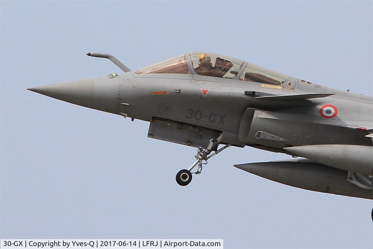 30-GX, 2014 Dassault Rafale C C/N 145, Dassault Rafale C, Take off rwy 26, Landivisiau Naval Air Base (LFRJ) Tiger Meet 2017