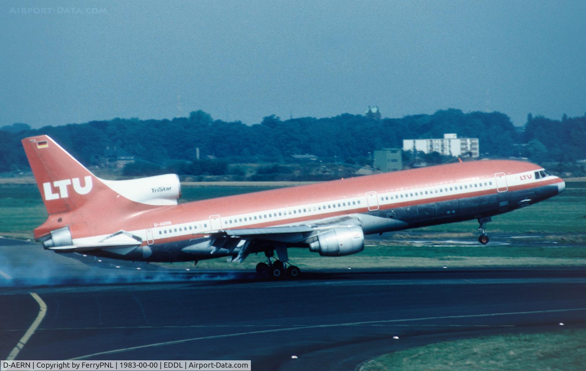 D-AERN, 1978 Lockheed L-1011-385-1-15 TriStar 200 C/N 193A-1158, LTU L1011 TriStar touching down