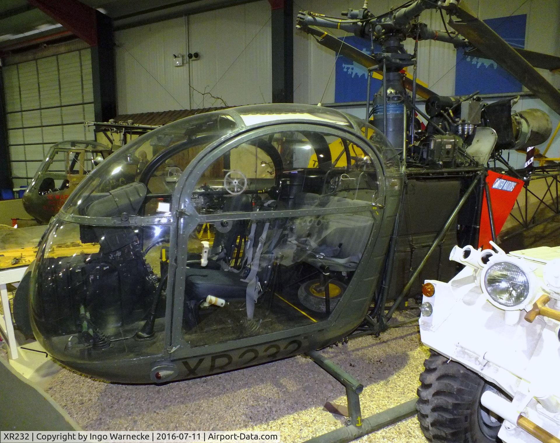 XR232, Sud Aviation Alouette AH2 C/N 1503, Sud Aviation SE.3130 Alouette II AH2 at the Museum of Army Flying, Middle Wallop