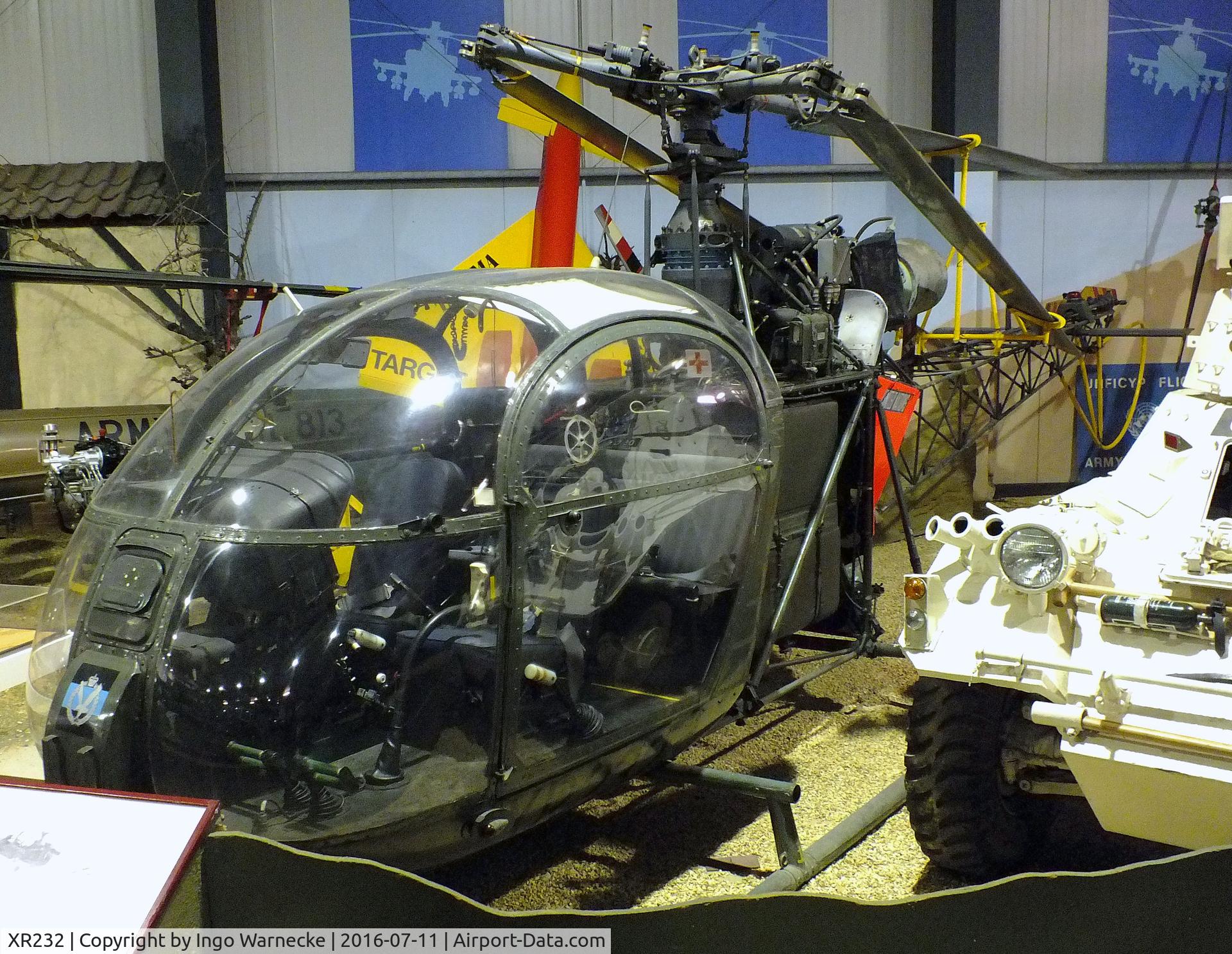 XR232, Sud Aviation Alouette AH2 C/N 1503, Sud Aviation SE.3130 Alouette II AH2 at the Museum of Army Flying, Middle Wallop