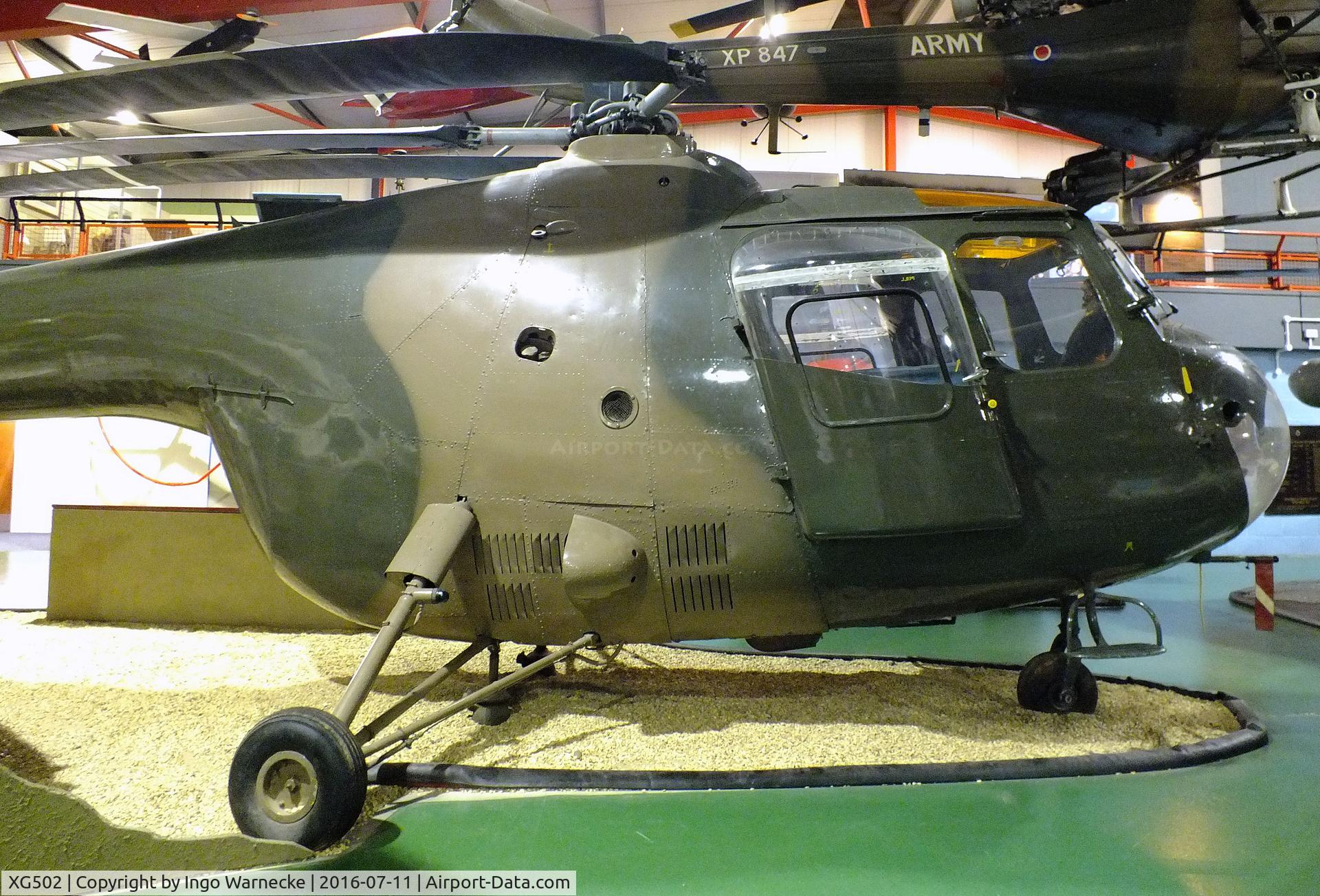 XG502, Bristol 171 Sycamore HR.14 C/N 13247, Bristol 171 Sycamore HR14 at the Museum of Army Flying, Middle Wallop