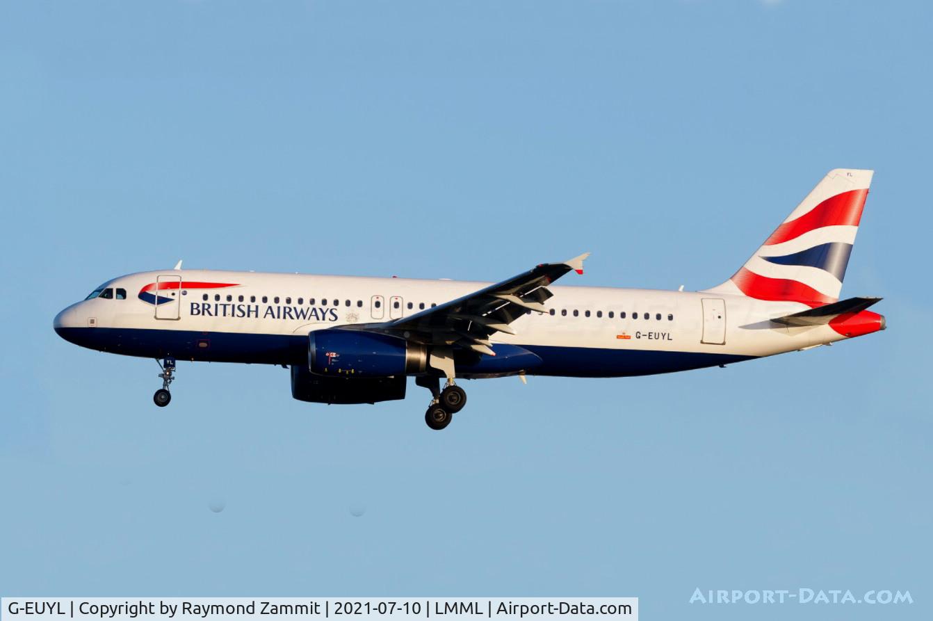 G-EUYL, 2011 Airbus A320-232 C/N 4725, A320 G-EUYL British Airways