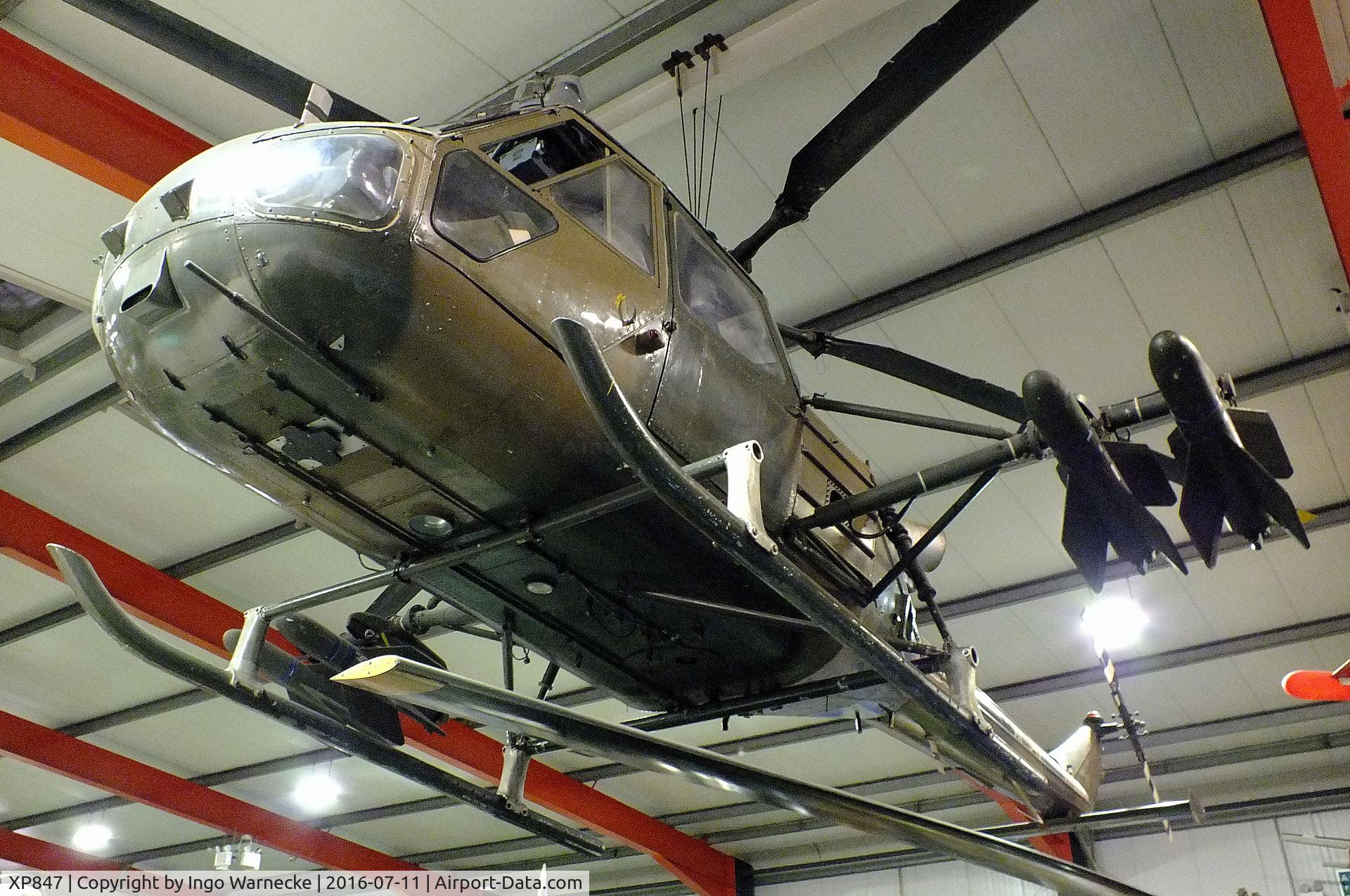 XP847, Westland Scout AH.1 C/N F9473, Westland Scout AH1 anti-tank variant with SS.11/AS.11 missiles at the Museum of Army Flying, Middle Wallop