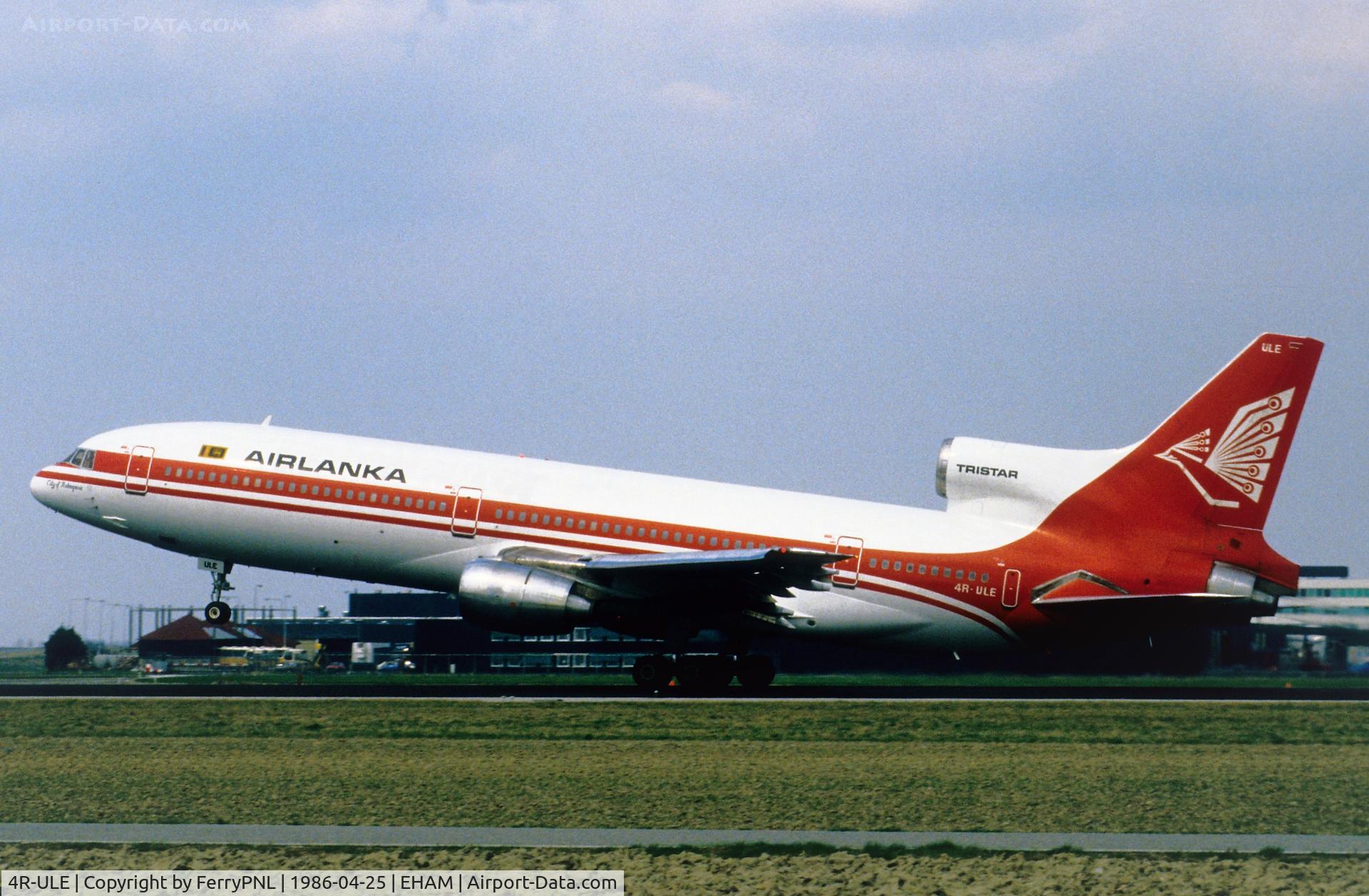 4R-ULE, 1974 Lockheed L-1011-385-1-15 TriStar 100 C/N 193P-1062, Rotation of Air Lanka L1011