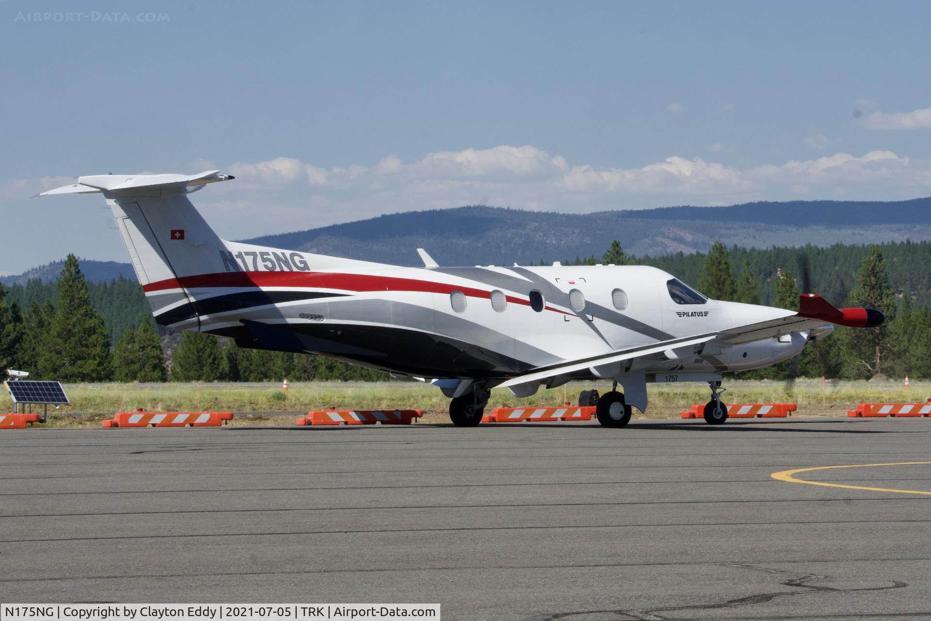 N175NG, 2017 Pilatus PC-12/47E C/N 1757, Truckee airport California 2021.