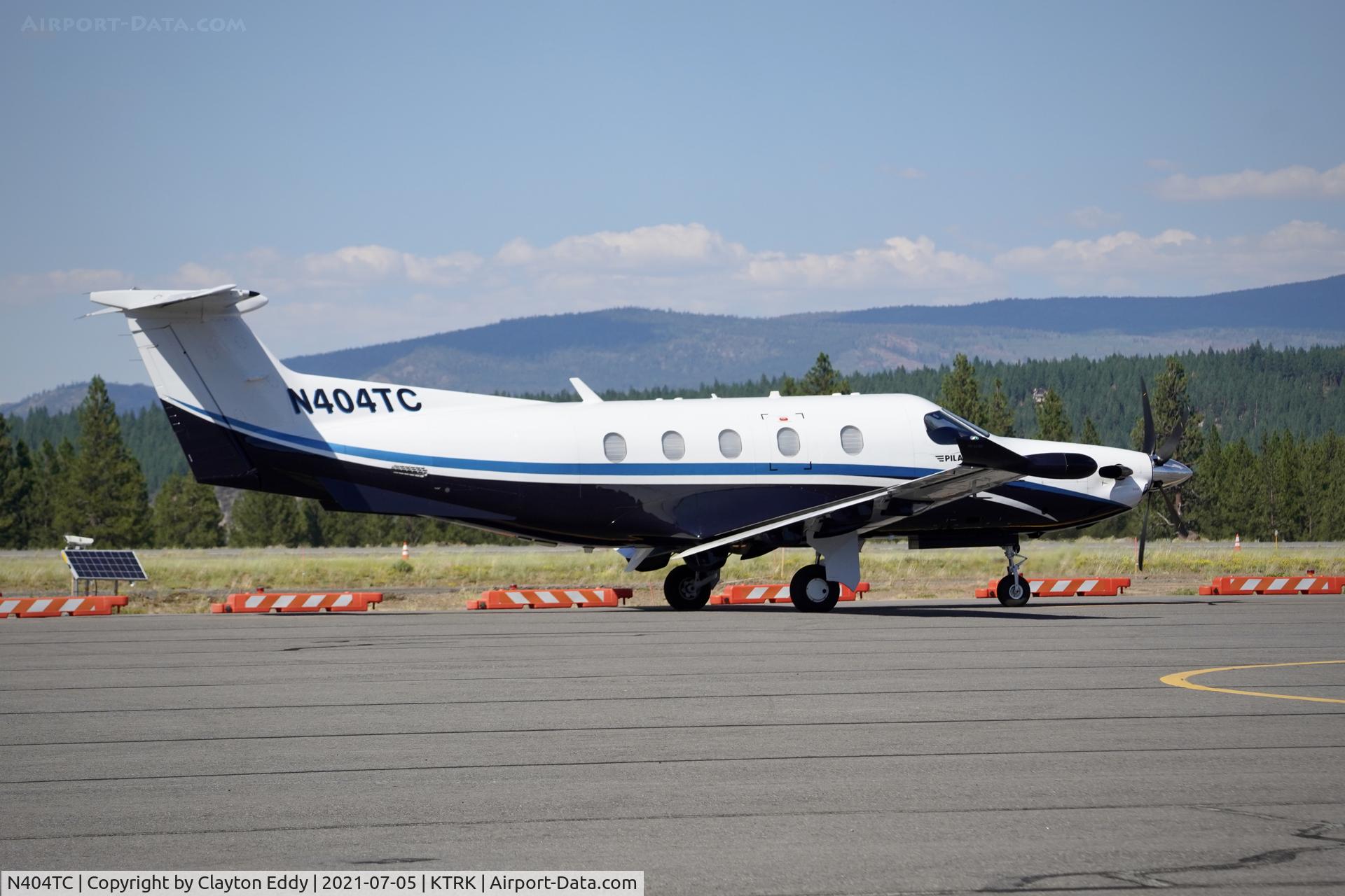 N404TC, 2017 Pilatus PC-12/47E C/N 1743, Truckee airport California 2021.