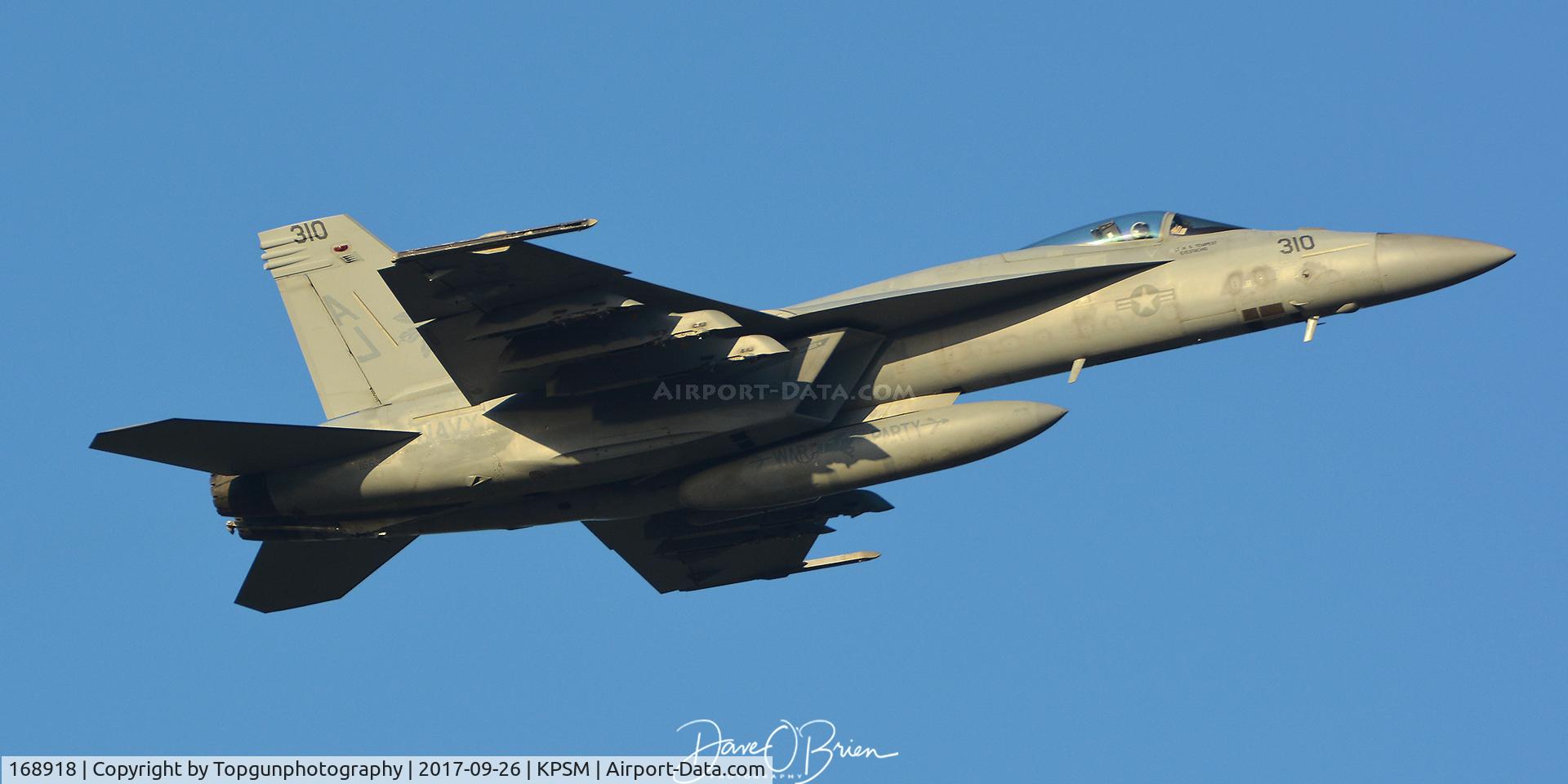 168918, Boeing F/A-18E Super Hornet C/N E277, WARPARTY 23 departing for NAS Oceana
