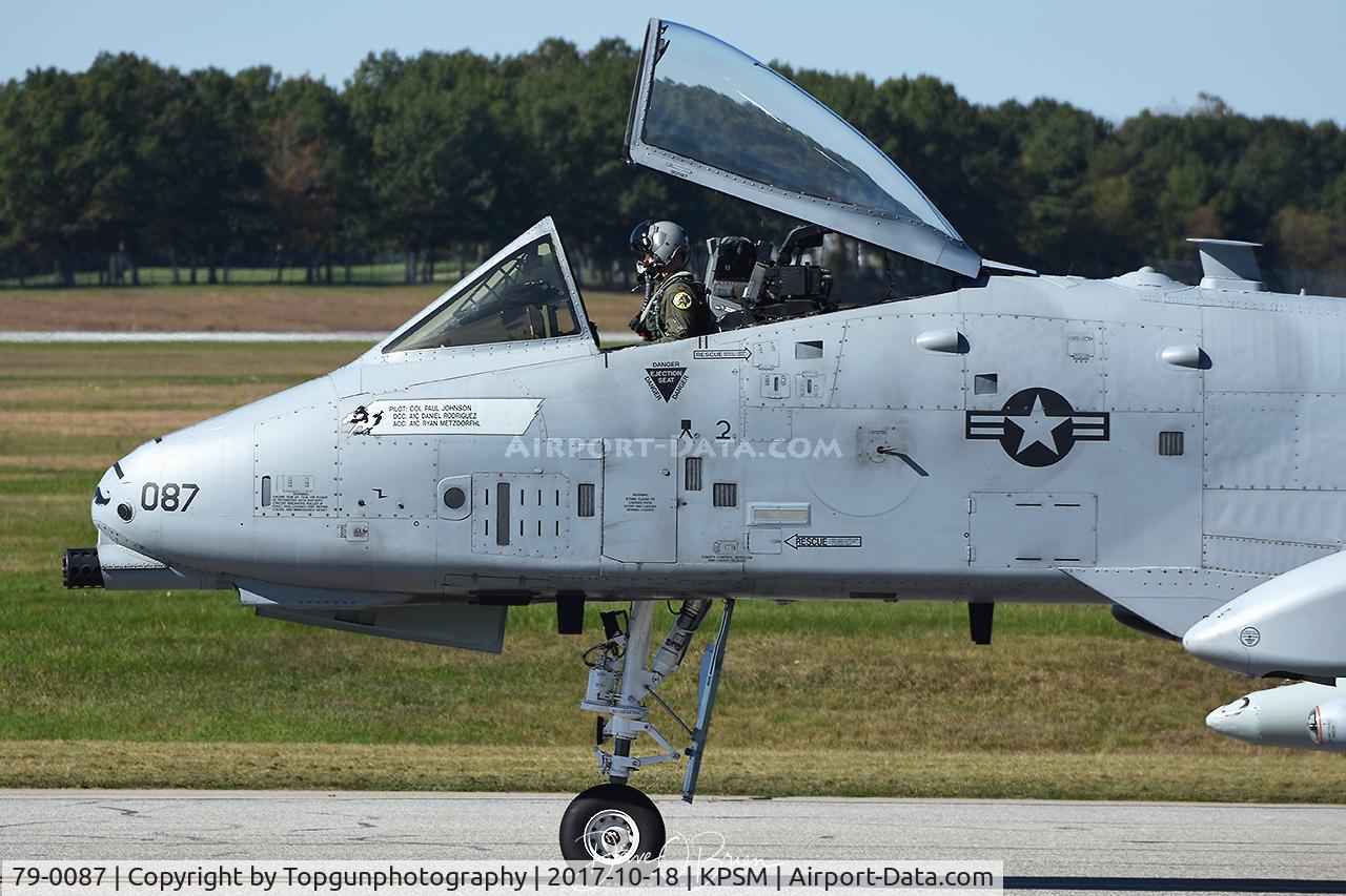 79-0087, 1979 Fairchild Republic A-10C Thunderbolt II C/N A10-0351, Flight lead taxing up to RW34