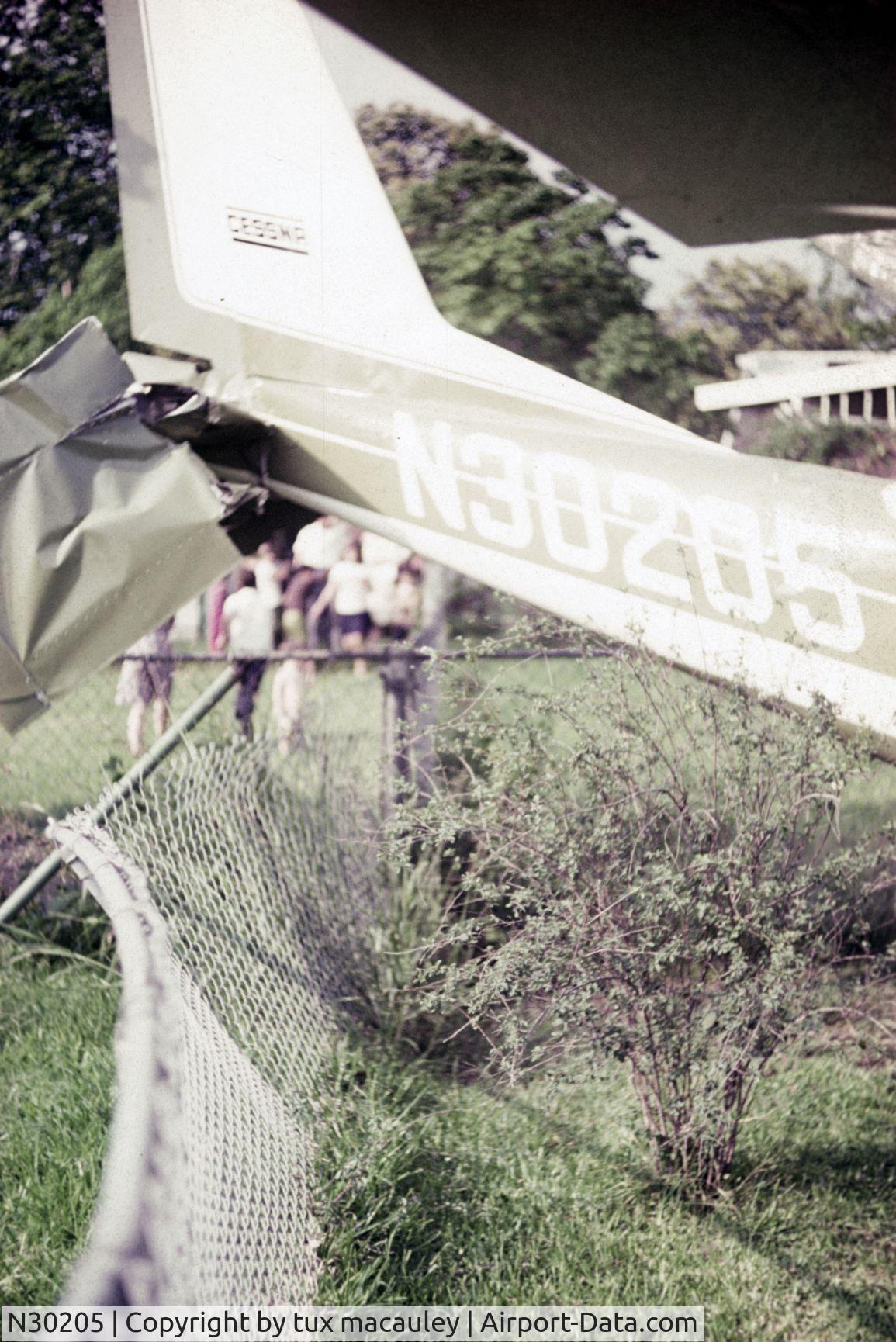 N30205, Cessna 177 Cardinal C/N 17701119, this plane crashed in my backyard in 1971