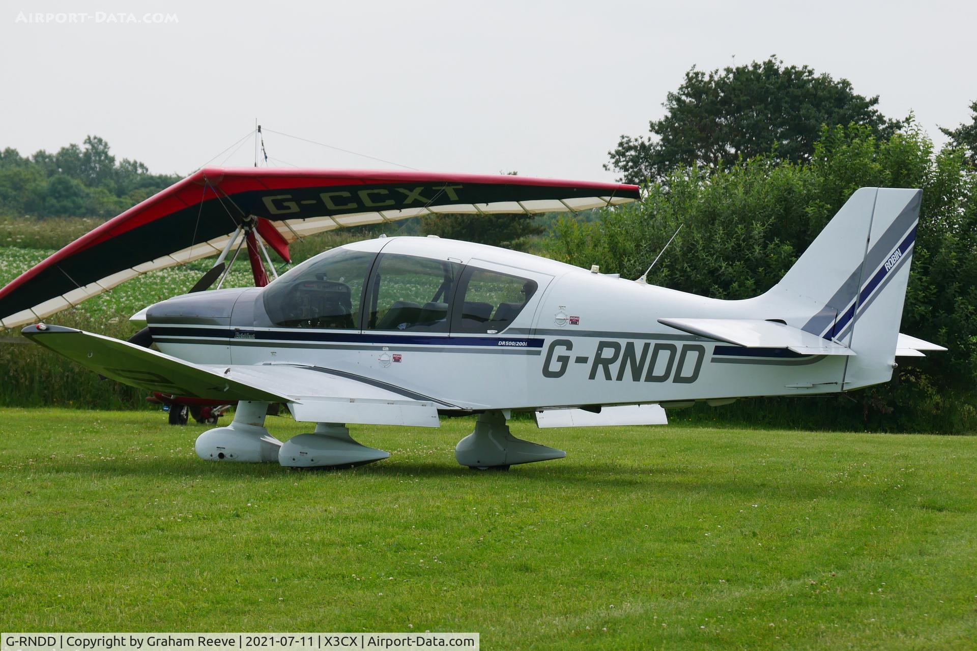 G-RNDD, 2003 Robin DR-400-500 President C/N 37, Parked at Northrepps.