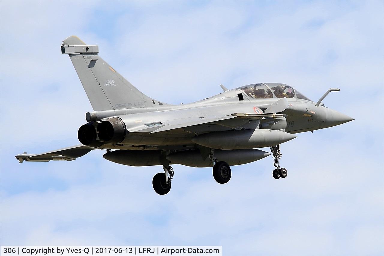306, Dassault Rafale B C/N 306, Dassault Rafale B, On final rwy 08, Landivisiau Naval Air Base (LFRJ) Tiger Meet 2017