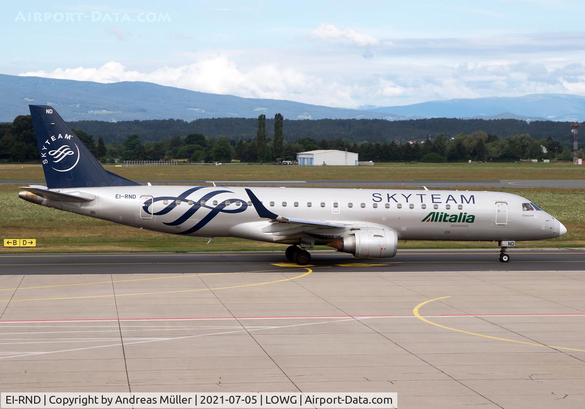 EI-RND, 2012 Embraer 190LR (ERJ-190-100LR) C/N 19000512, Arrived from Rome.