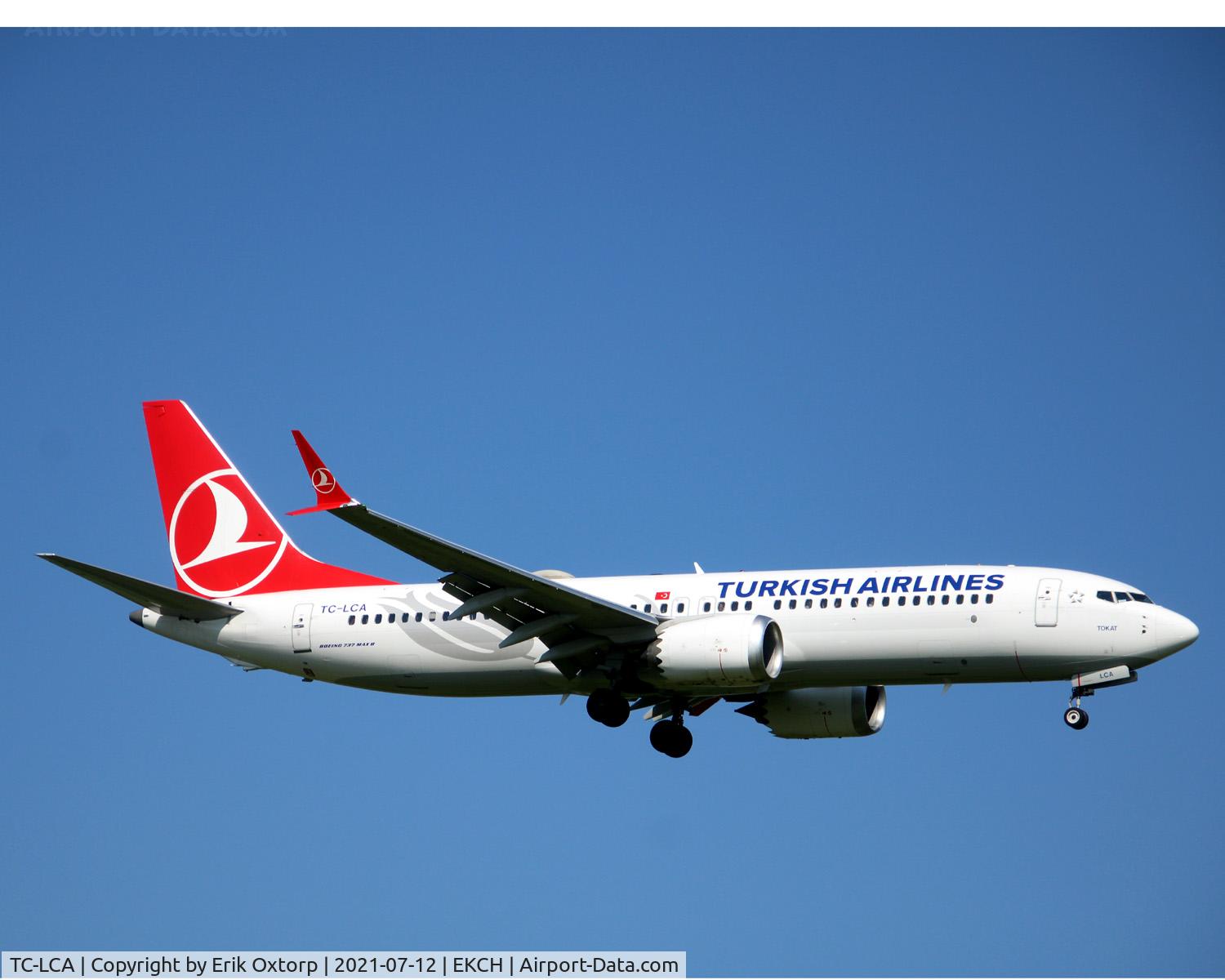 TC-LCA, 2019 Boeing 737-8 MAX C/N 60032, TC-LCA landing rw 04L