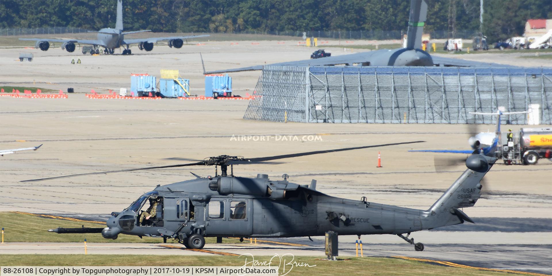 88-26108, 1988 Sikorsky HH-60G Pave Hawk C/N 70-1305, JOLLY21 holding short of the Alpha taxiway