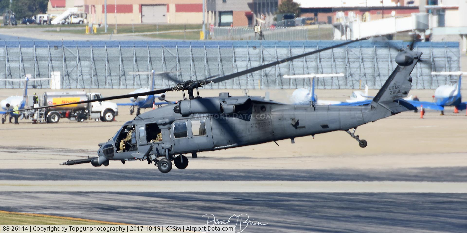 88-26114, 1986 Sikorsky HH-60G Pave Hawk C/N 70.1311, JOLLY22 departs to head to YANKEE MOA to work with the 104th FS to practice CAS