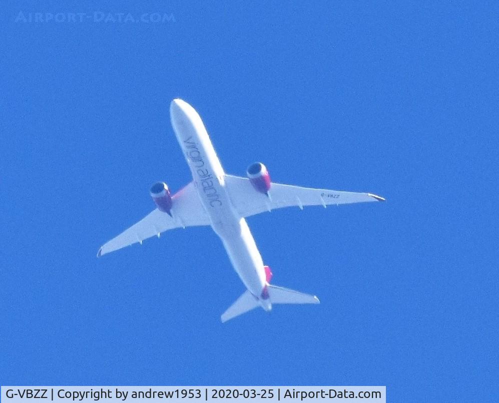 G-VBZZ, 2016 Boeing 787-9 Dreamliner C/N 37976, G-VBZZ over Gloucester.