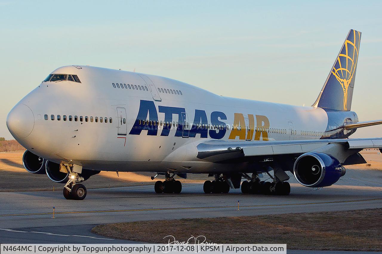 N464MC, 1992 Boeing 747-446 C/N 26341, Atlas taxing for departure