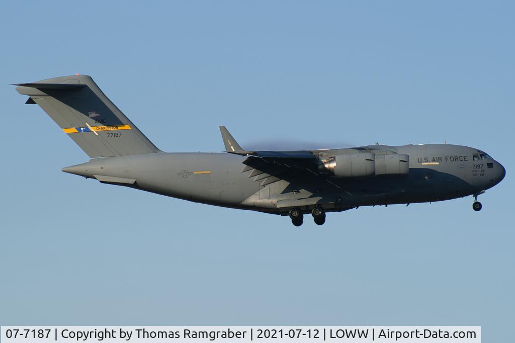 07-7187, 2007 Boeing C-17A Globemaster III C/N P-187, USA - Air Force Boeing C-17A Globemaster III
