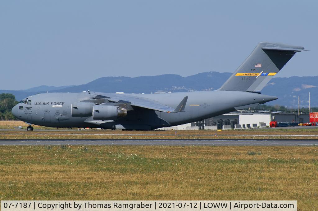 07-7187, 2007 Boeing C-17A Globemaster III C/N P-187, USA - Air Force Boeing C-17A Globemaster III